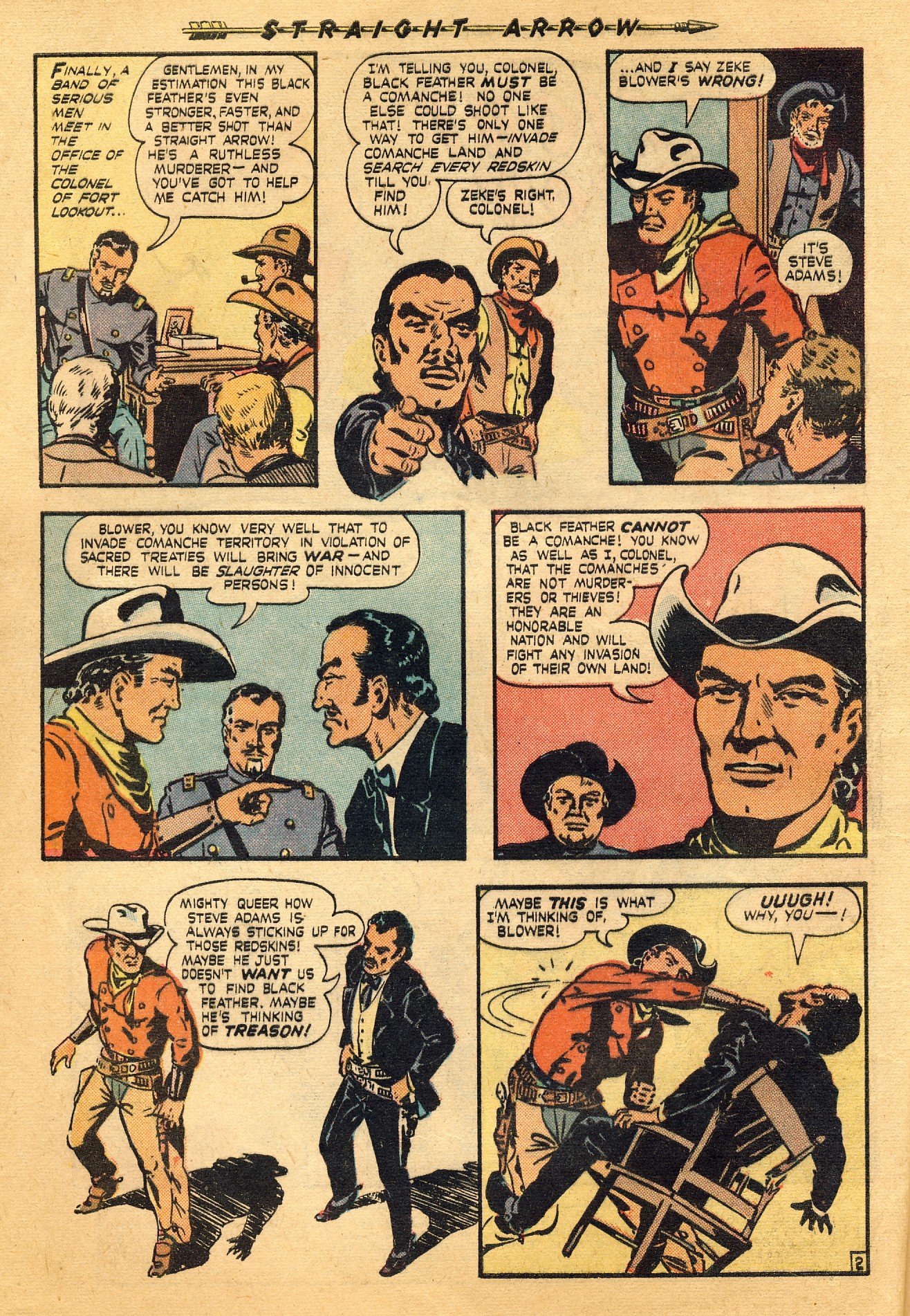 Read online Straight Arrow comic -  Issue #4 - 4