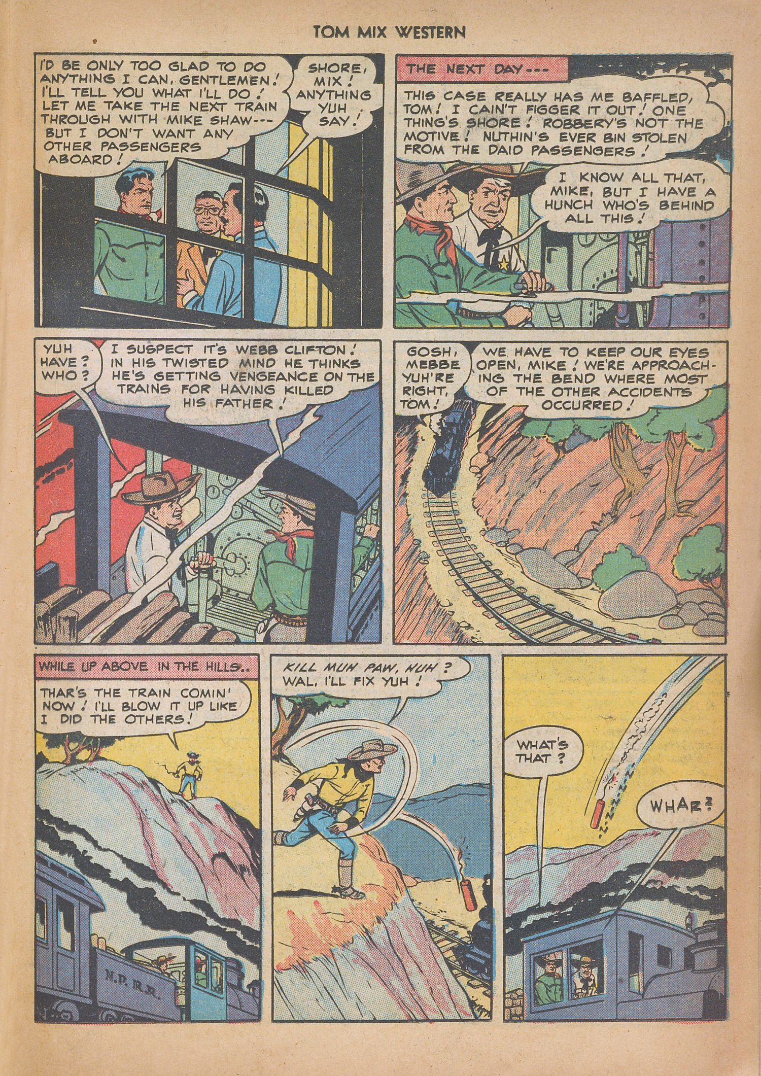 Read online Tom Mix Western (1948) comic -  Issue #12 - 27