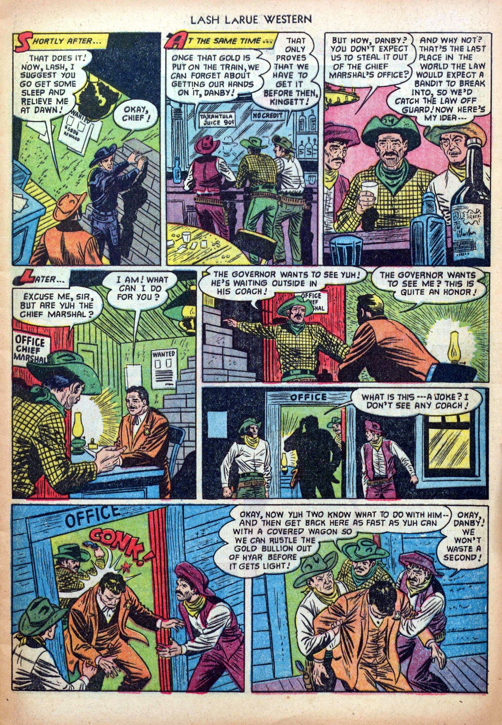 Read online Lash Larue Western (1949) comic -  Issue #33 - 5