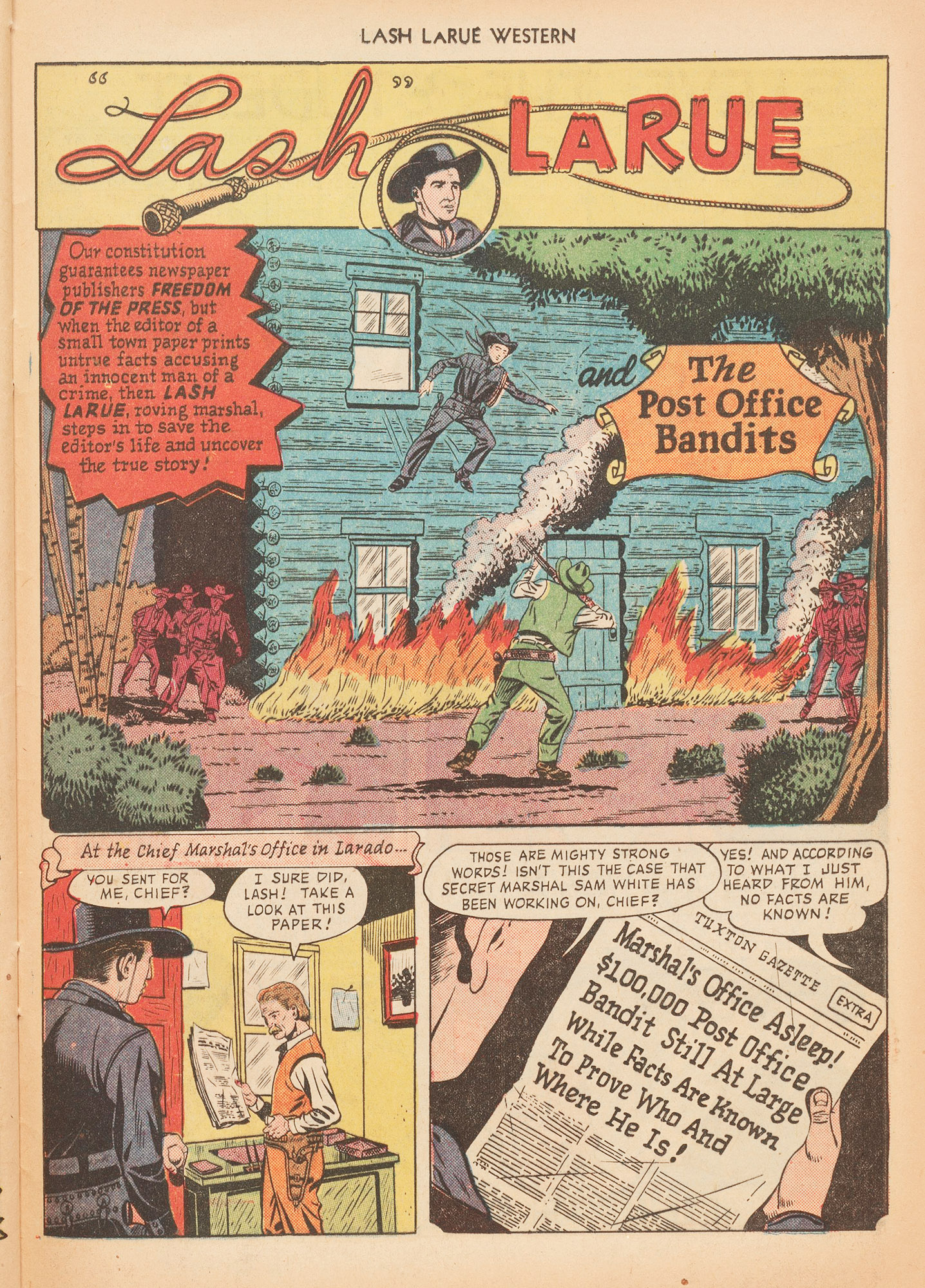 Read online Lash Larue Western (1949) comic -  Issue #10 - 41