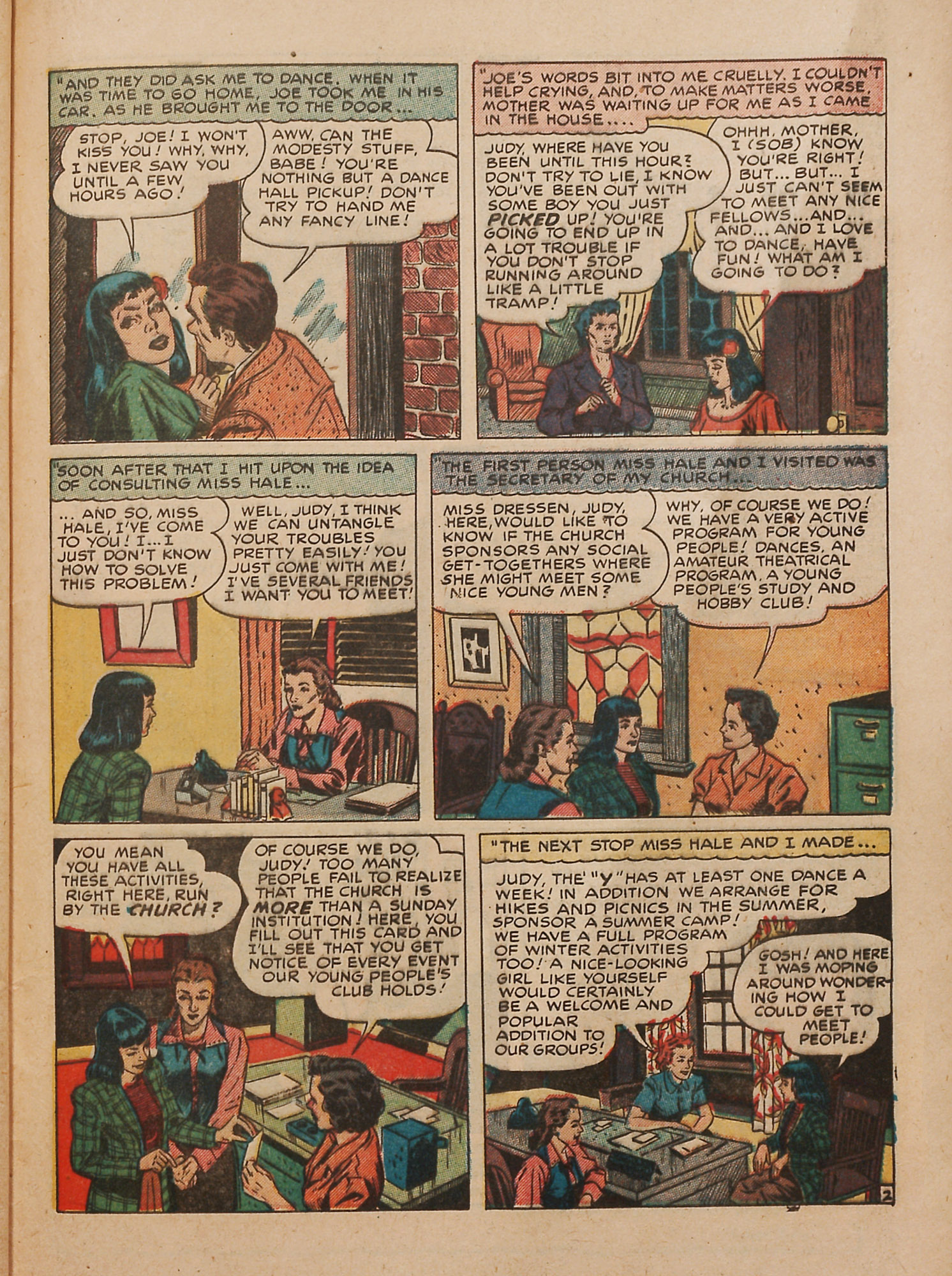 Read online Young Love (1949) comic -  Issue #2 - 37