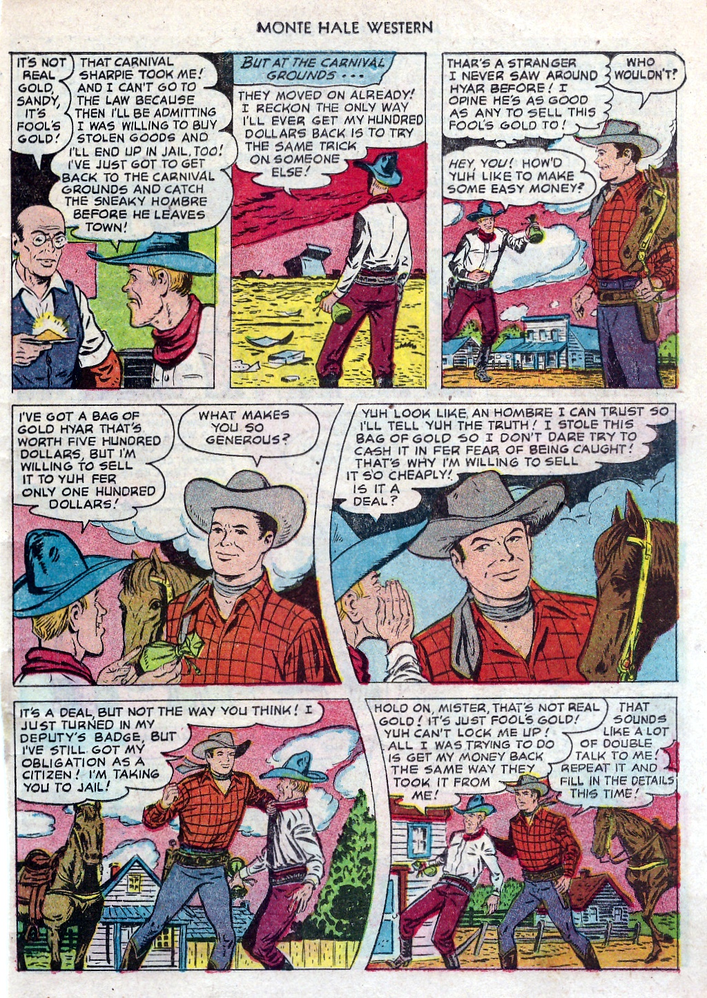 Read online Monte Hale Western comic -  Issue #82 - 11
