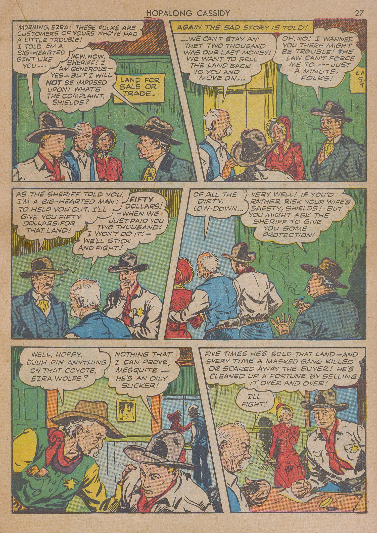 Read online Hopalong Cassidy comic -  Issue #1 - 27