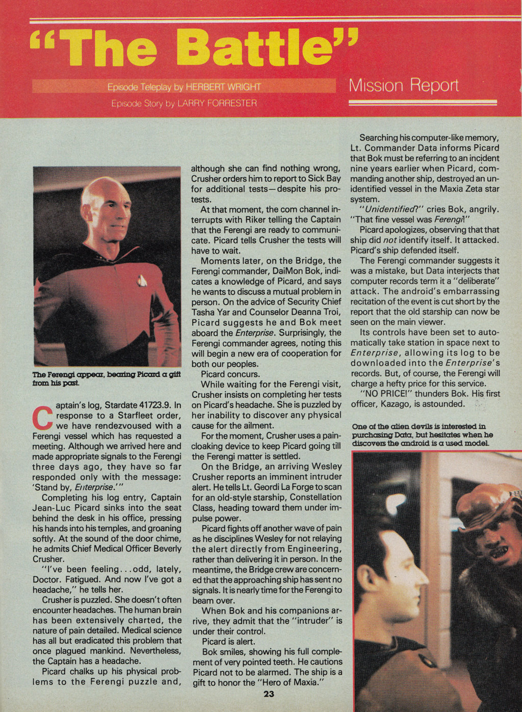 Read online Star Trek The Next Generation (1990) comic -  Issue #12 - 23