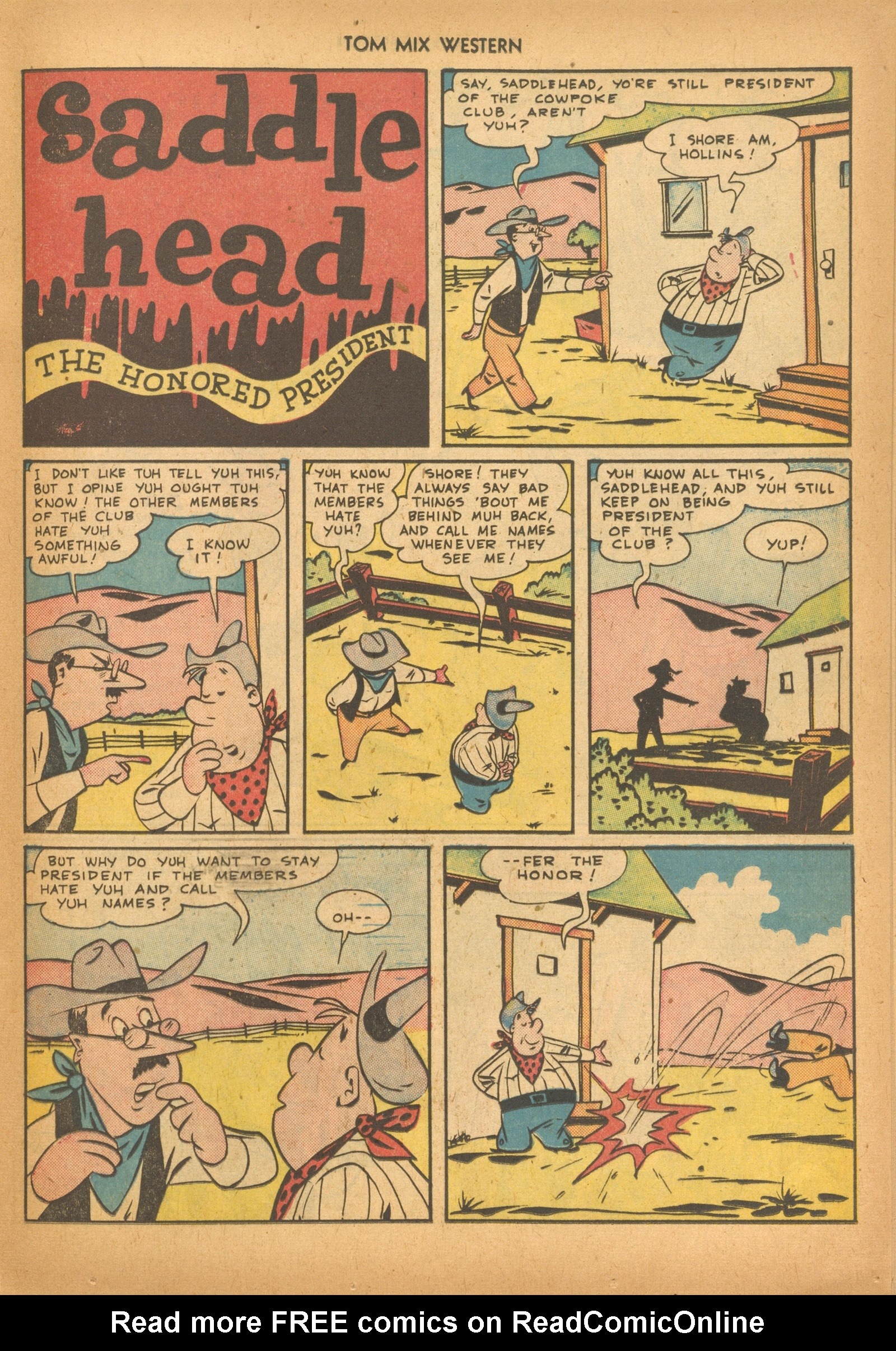 Read online Tom Mix Western (1948) comic -  Issue #33 - 25