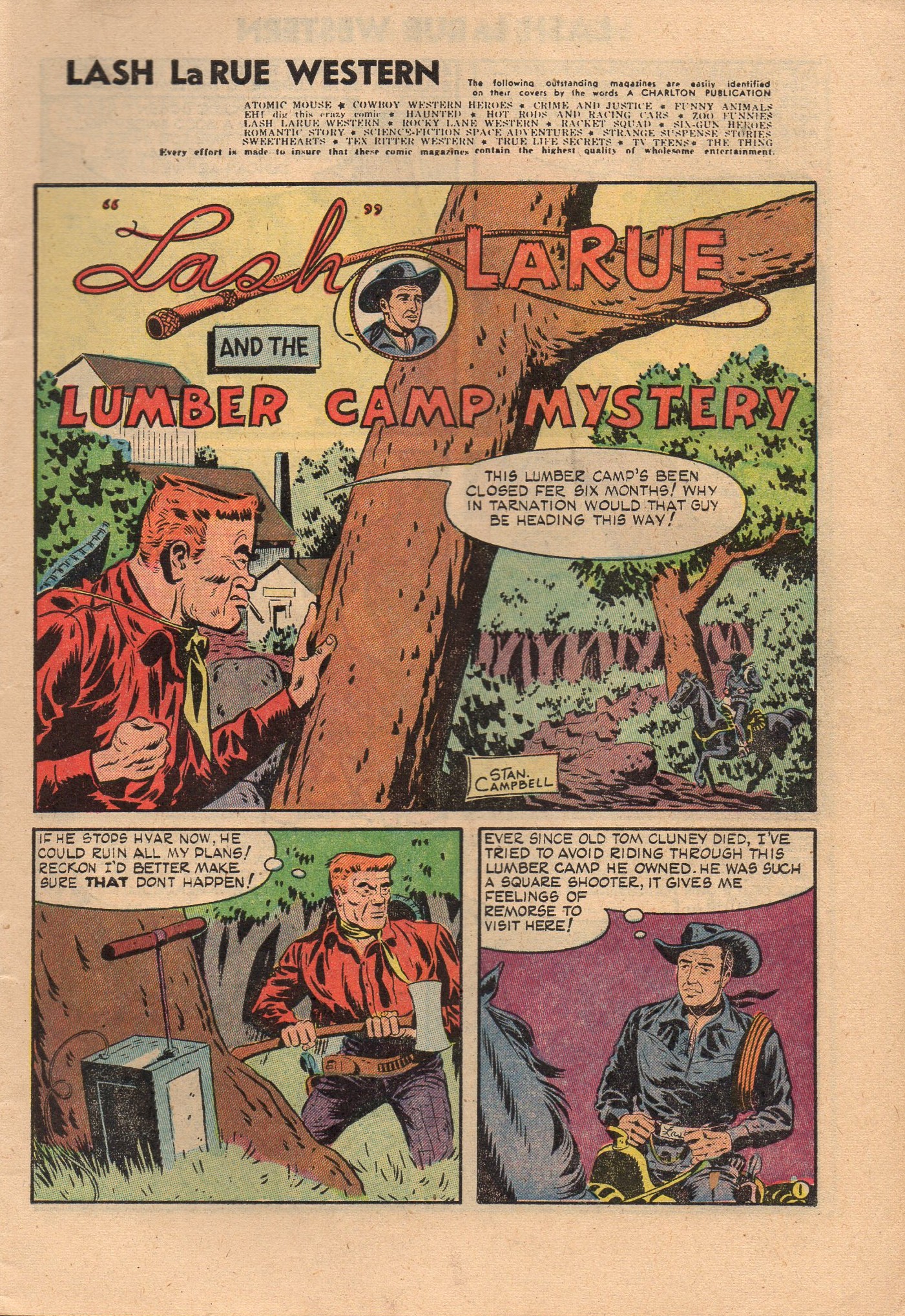 Read online Lash Larue Western (1949) comic -  Issue #50 - 3