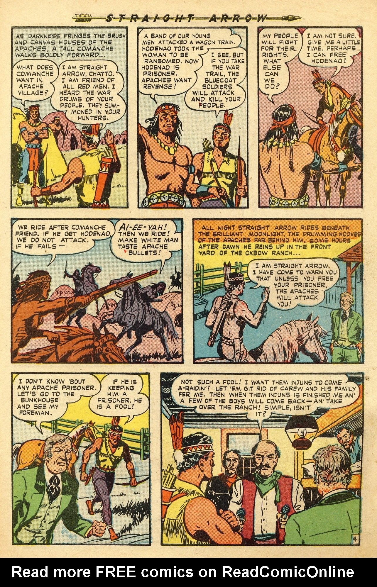 Read online Straight Arrow comic -  Issue #1 - 31