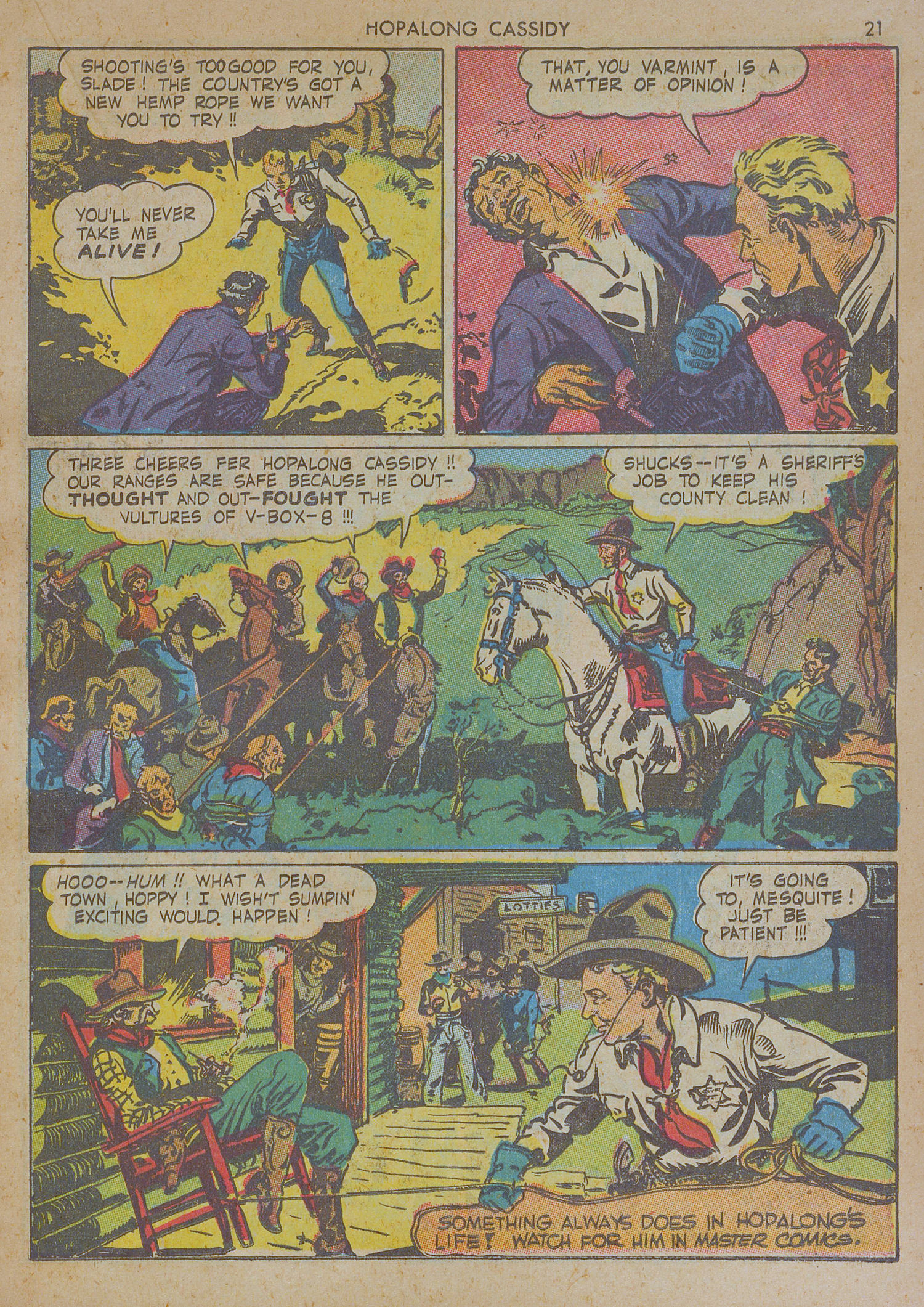 Read online Hopalong Cassidy comic -  Issue #1 - 21