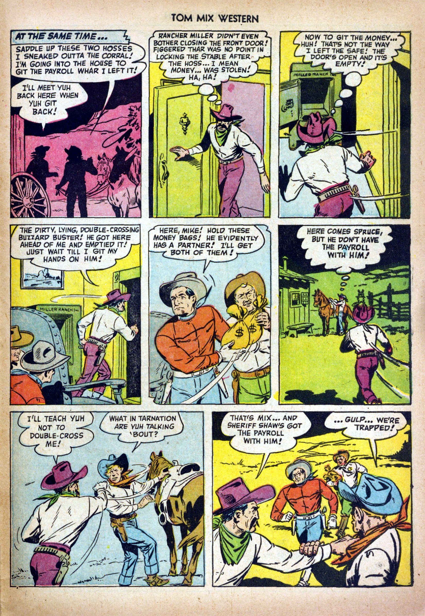 Read online Tom Mix Western (1948) comic -  Issue #58 - 33