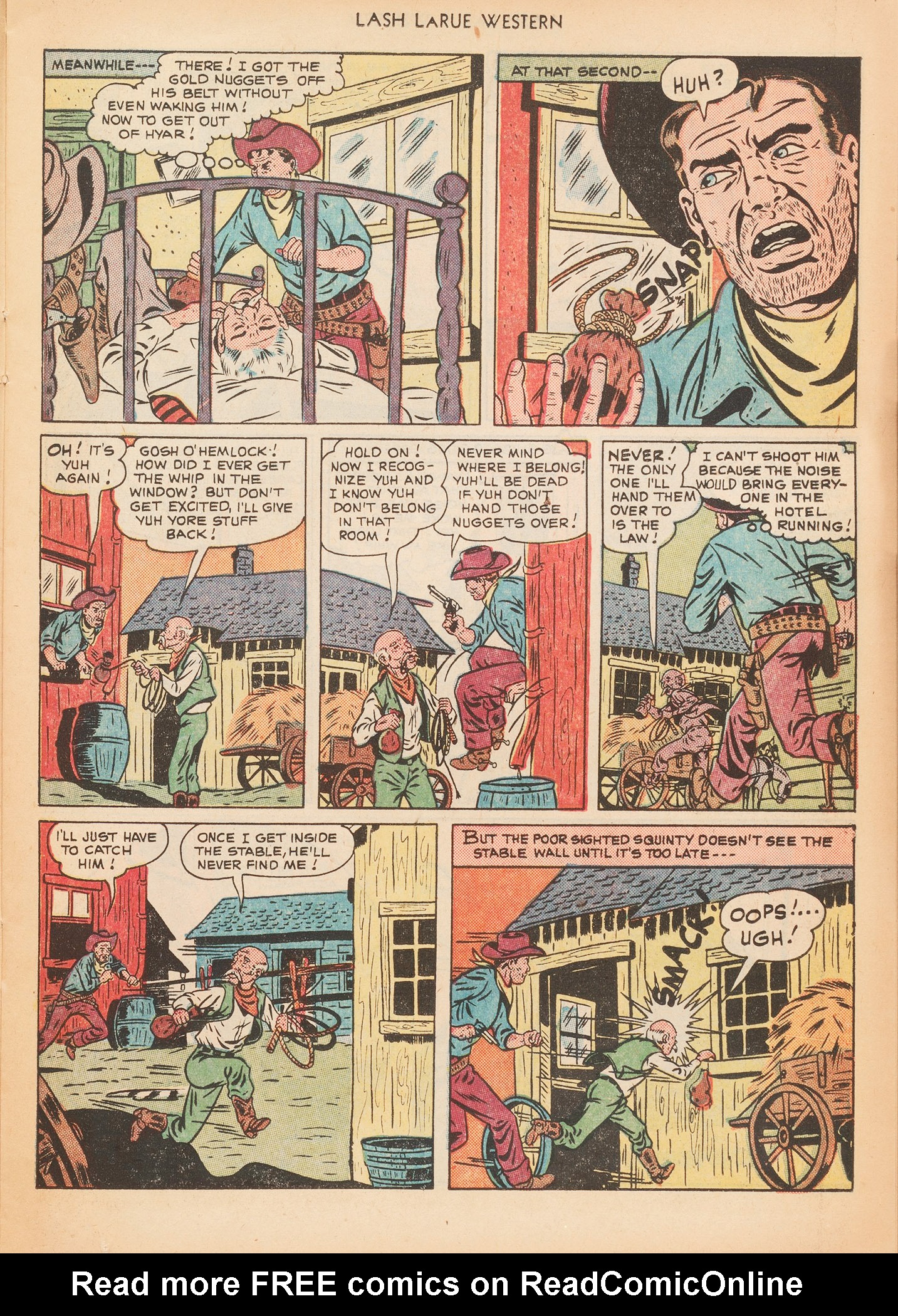 Read online Lash Larue Western (1949) comic -  Issue #10 - 23