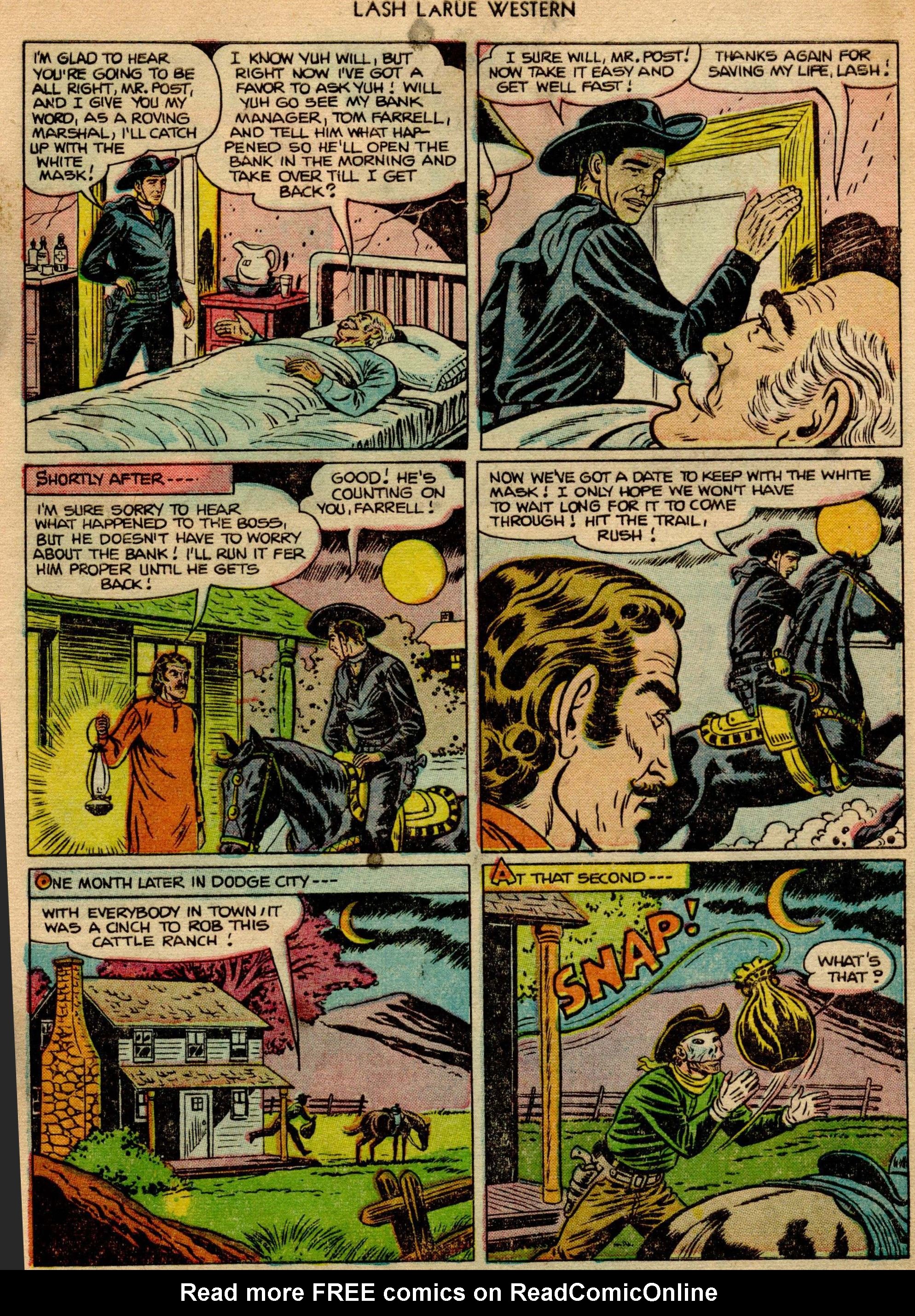 Read online Lash Larue Western (1949) comic -  Issue #23 - 4