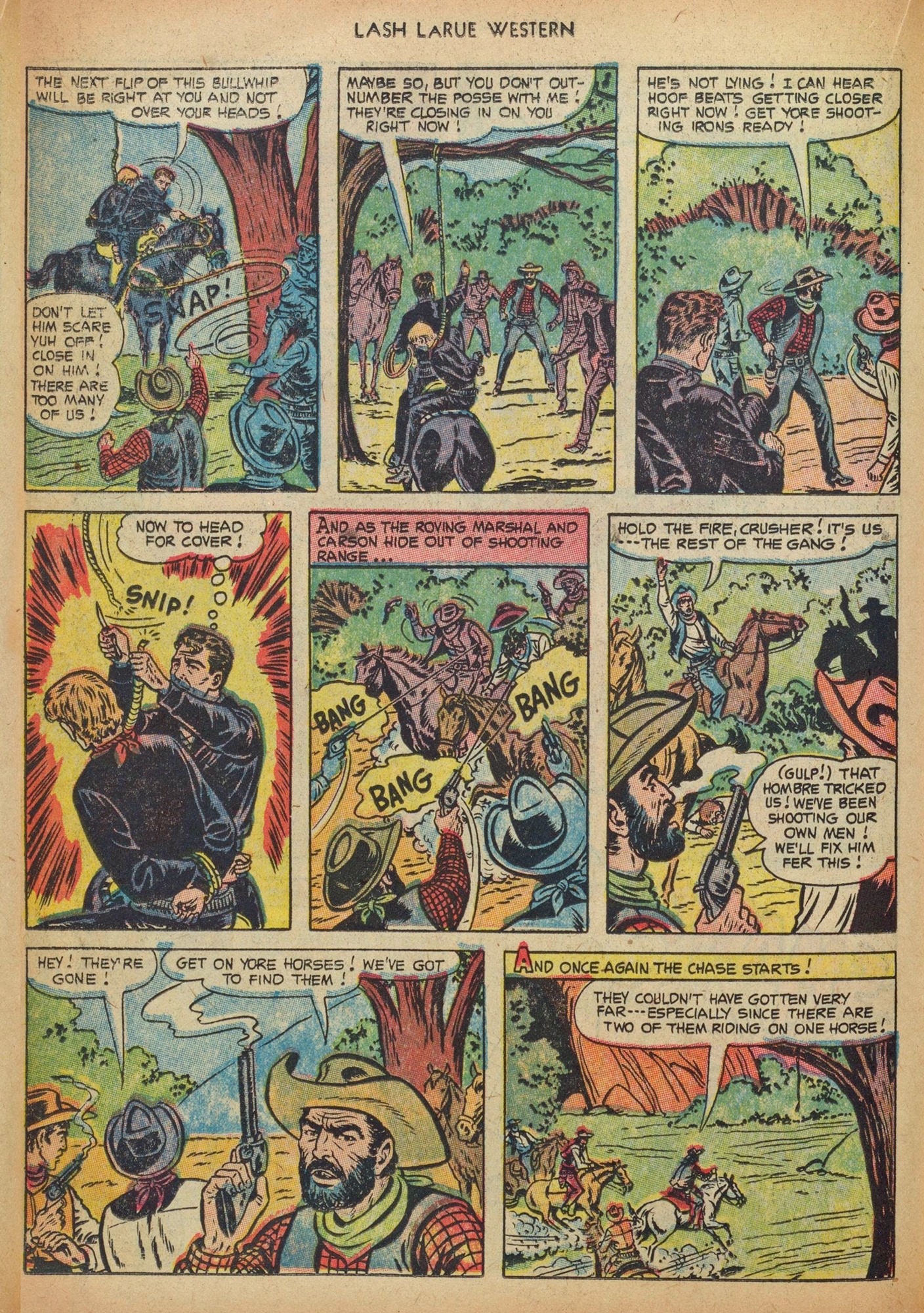 Read online Lash Larue Western (1949) comic -  Issue #41 - 14