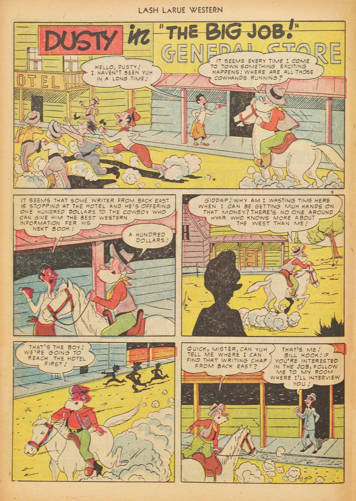 Read online Lash Larue Western (1949) comic -  Issue #17 - 18