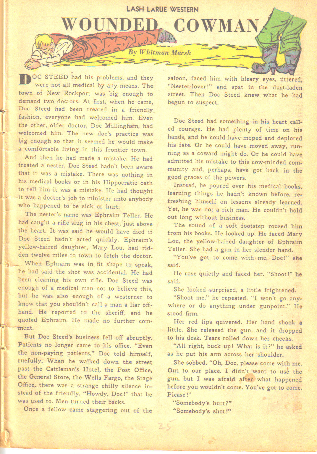 Read online Lash Larue Western (1949) comic -  Issue #6 - 25