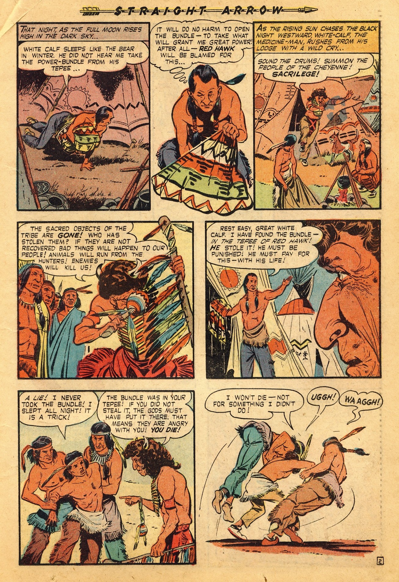 Read online Straight Arrow comic -  Issue #4 - 19