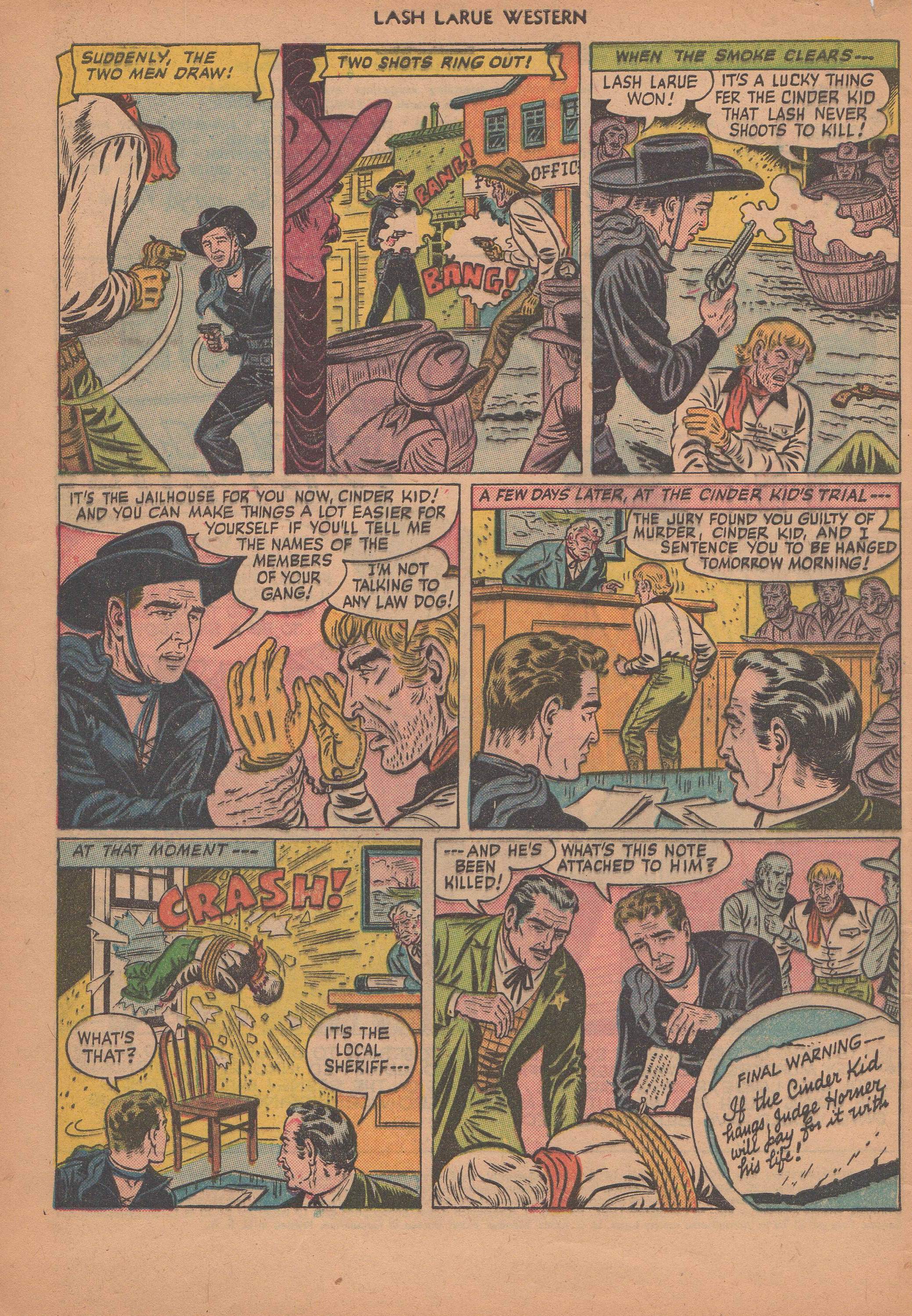 Read online Lash Larue Western (1949) comic -  Issue #14 - 5