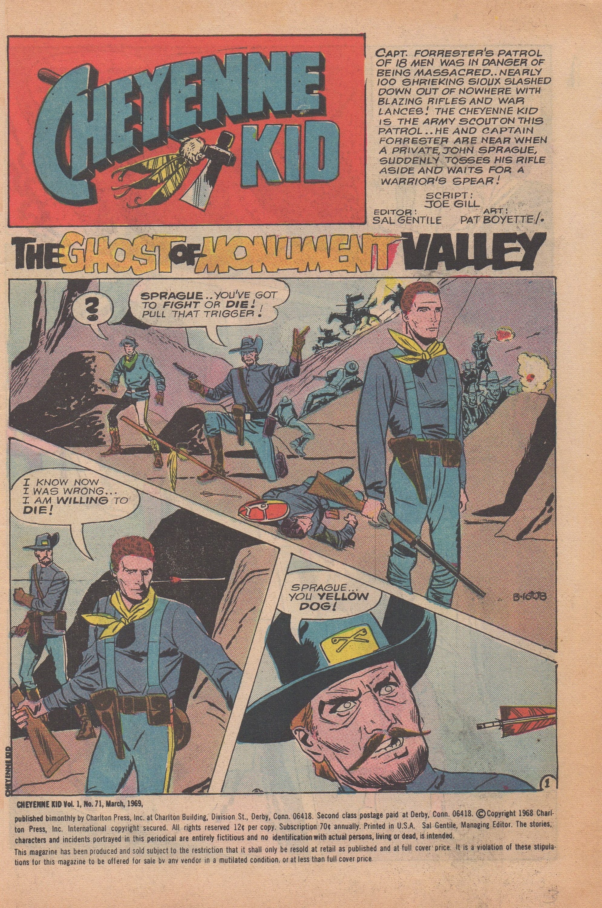 Read online Cheyenne Kid comic -  Issue #71 - 3