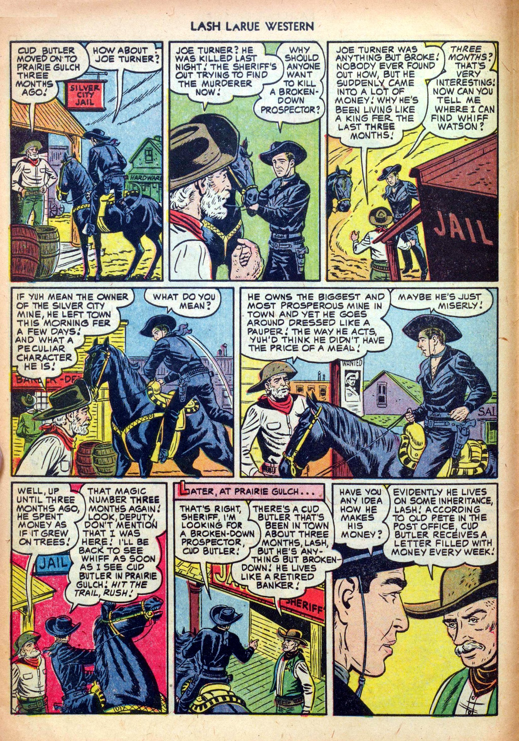 Read online Lash Larue Western (1949) comic -  Issue #24 - 6