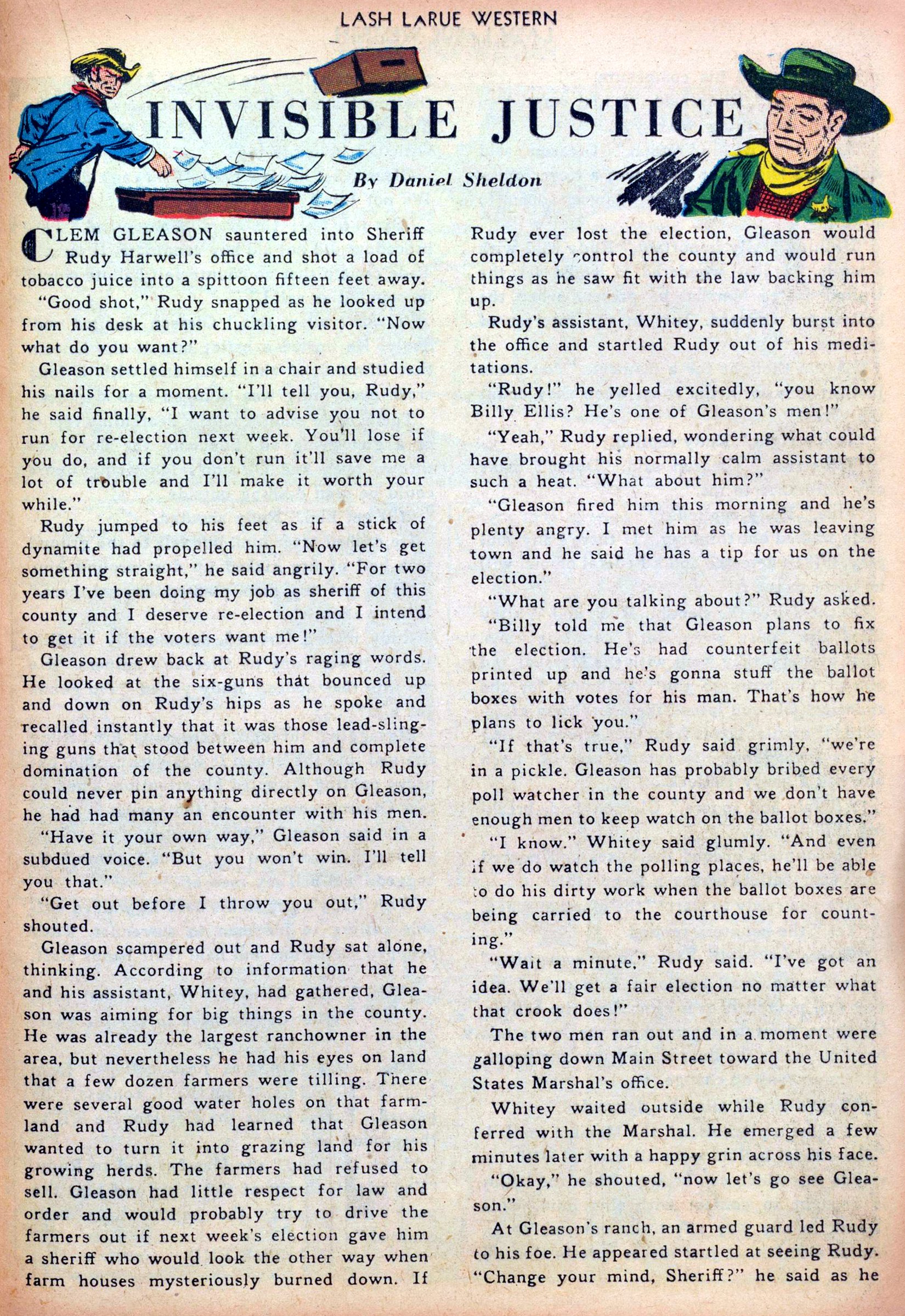 Read online Lash Larue Western (1949) comic -  Issue #36 - 21