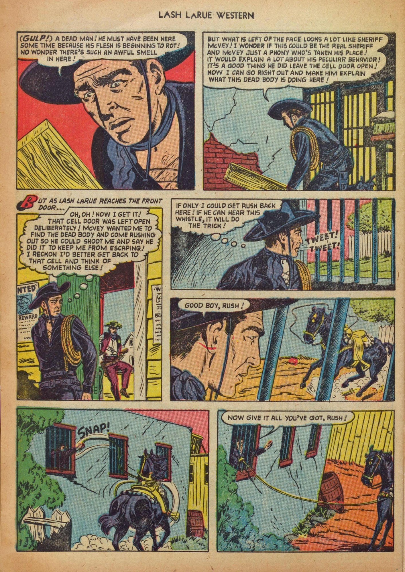 Read online Lash Larue Western (1949) comic -  Issue #41 - 32