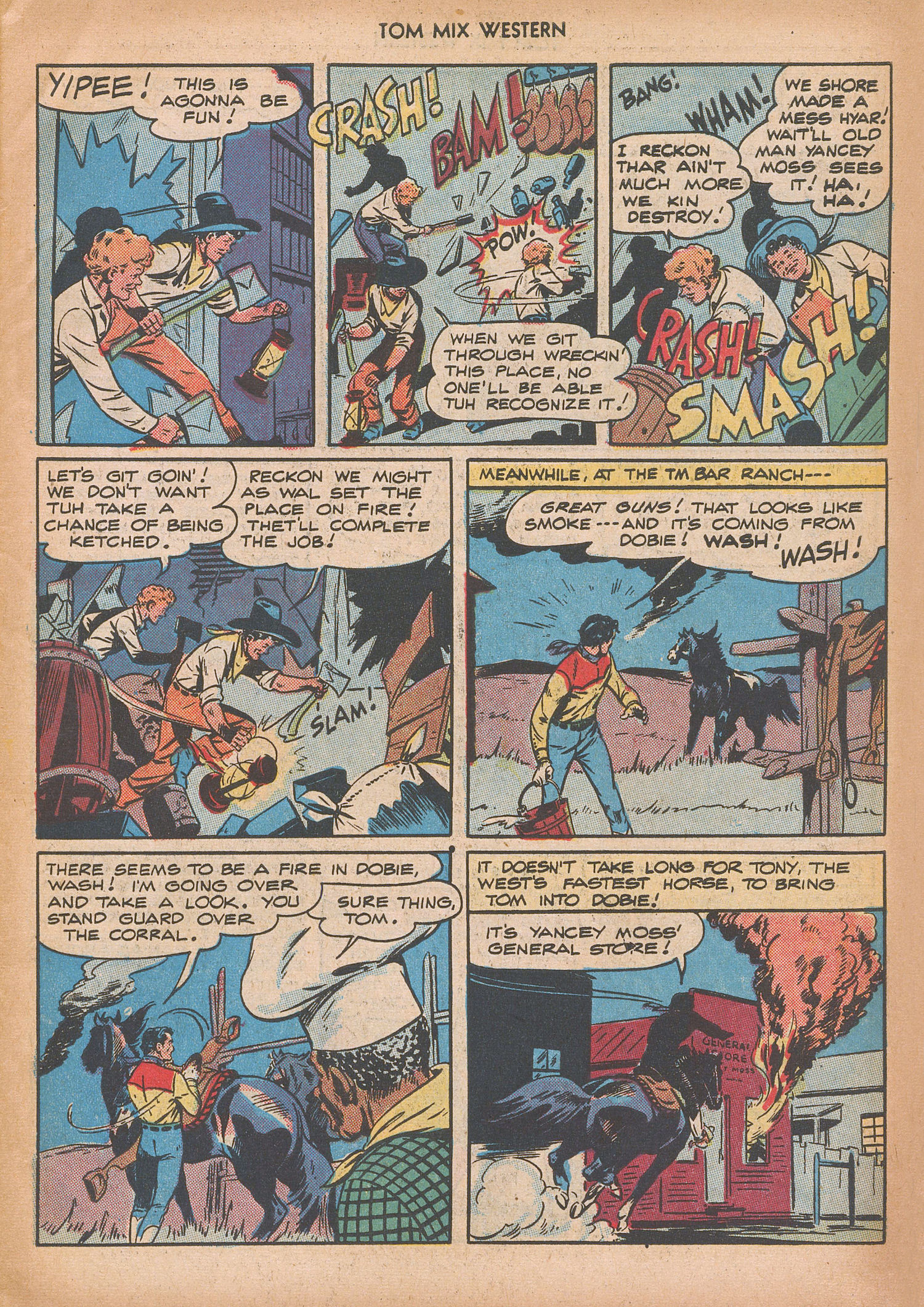 Read online Tom Mix Western (1948) comic -  Issue #10 - 7