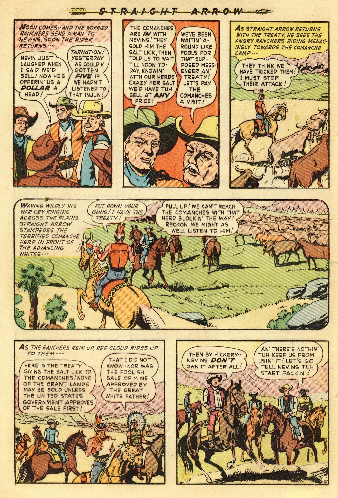 Read online Straight Arrow comic -  Issue #11 - 16