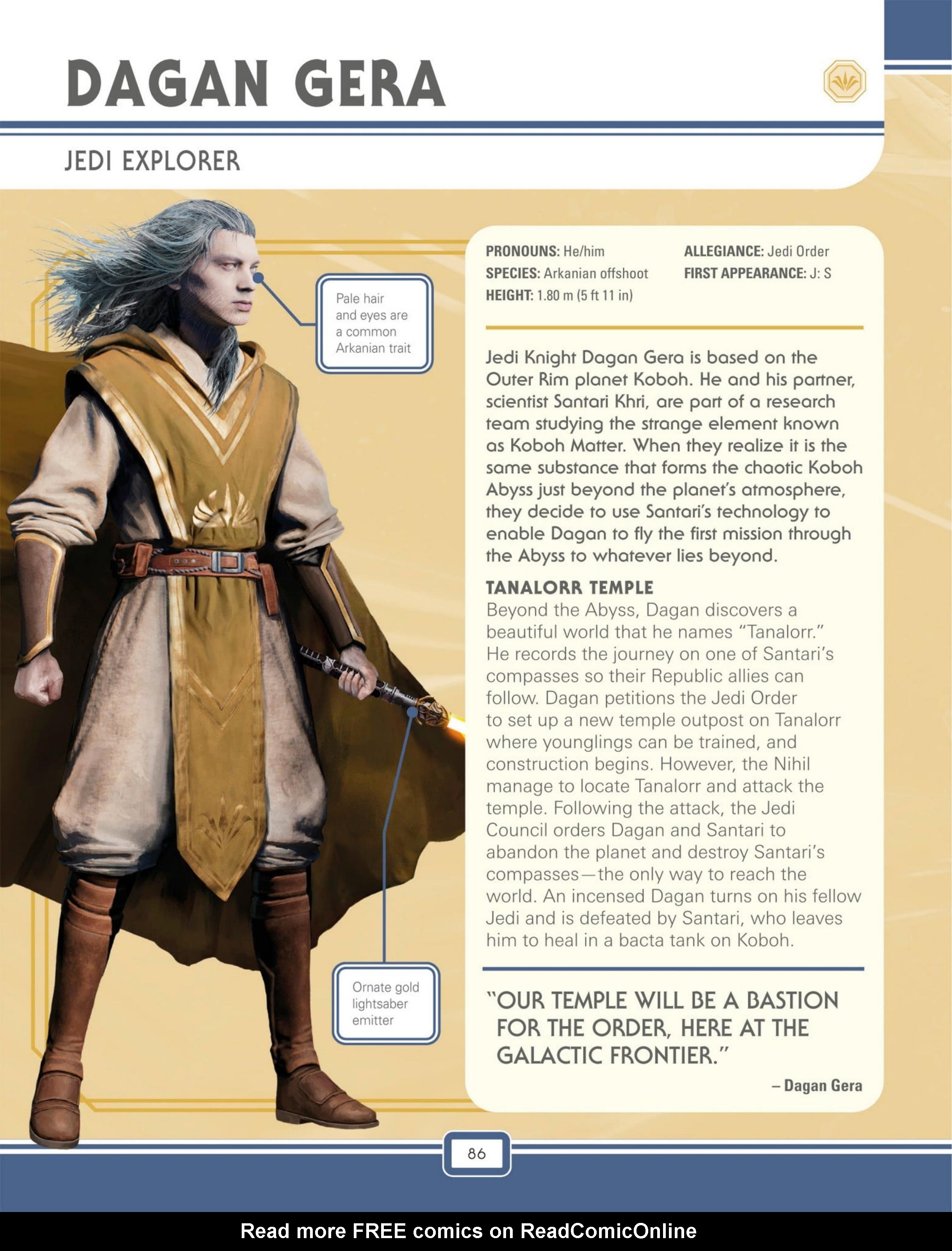 Read online Star Wars: The High Republic Character Encyclopedia comic -  Issue # TPB (Part 1) - 88