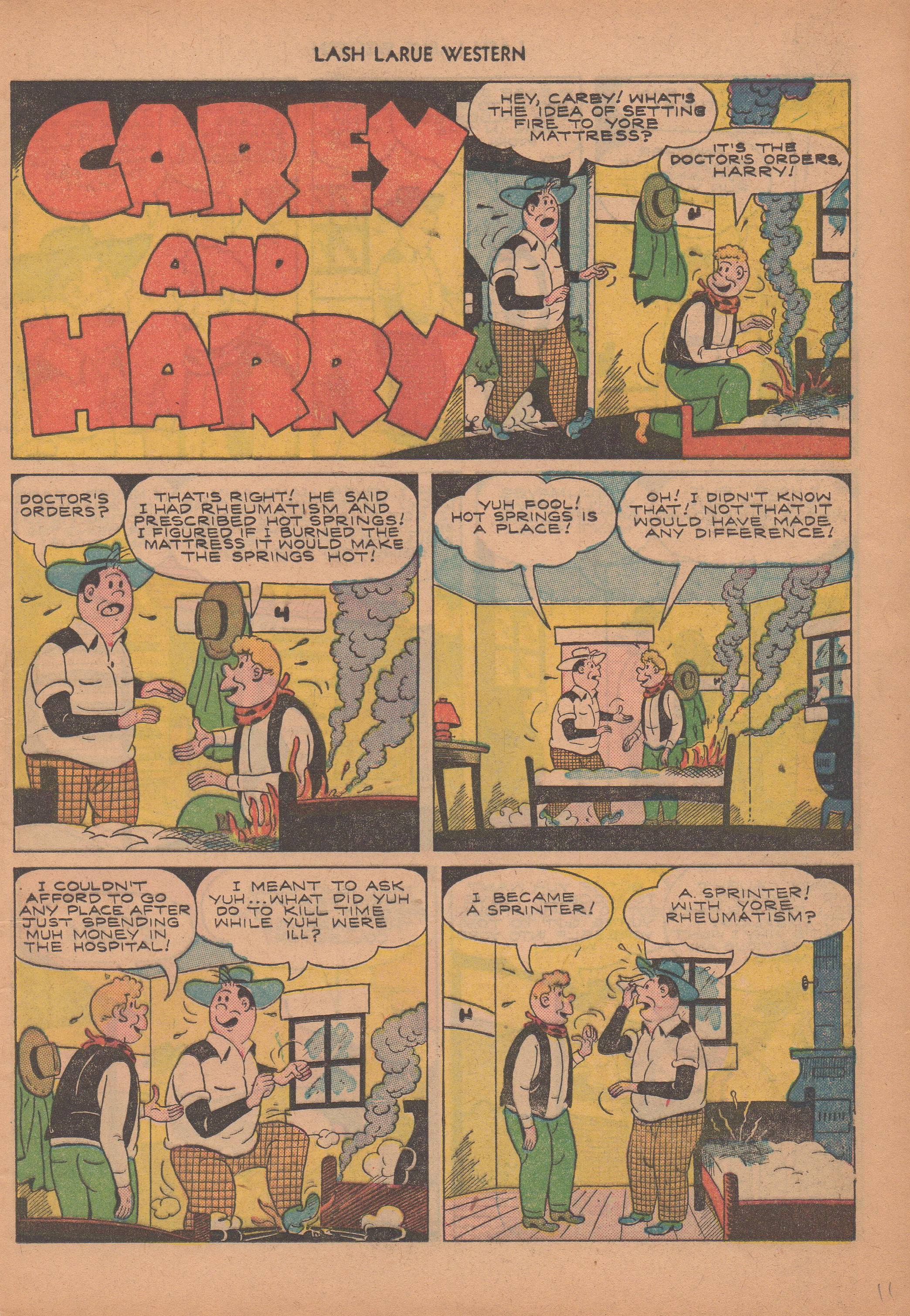 Read online Lash Larue Western (1949) comic -  Issue #14 - 14