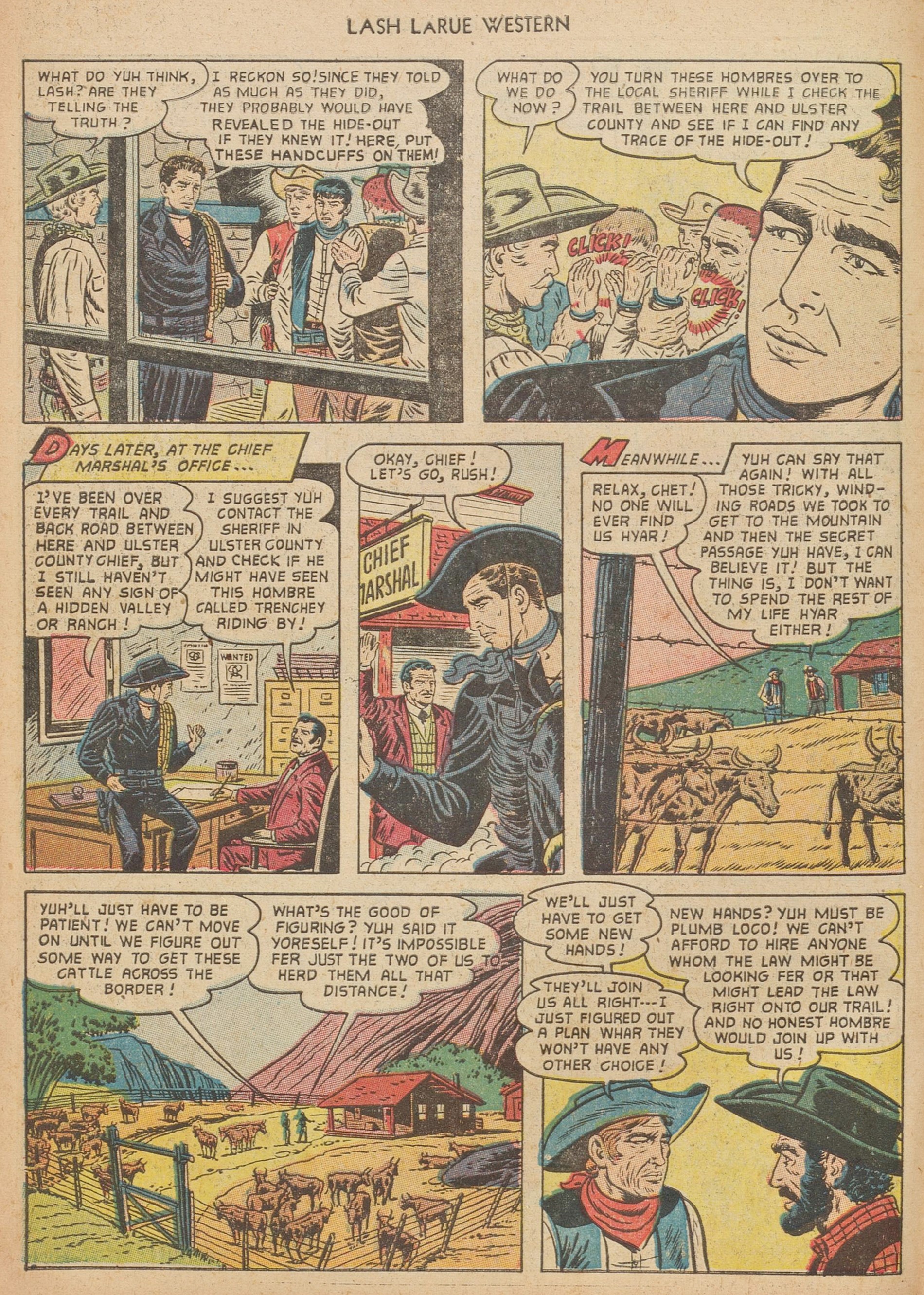 Read online Lash Larue Western (1949) comic -  Issue #40 - 10