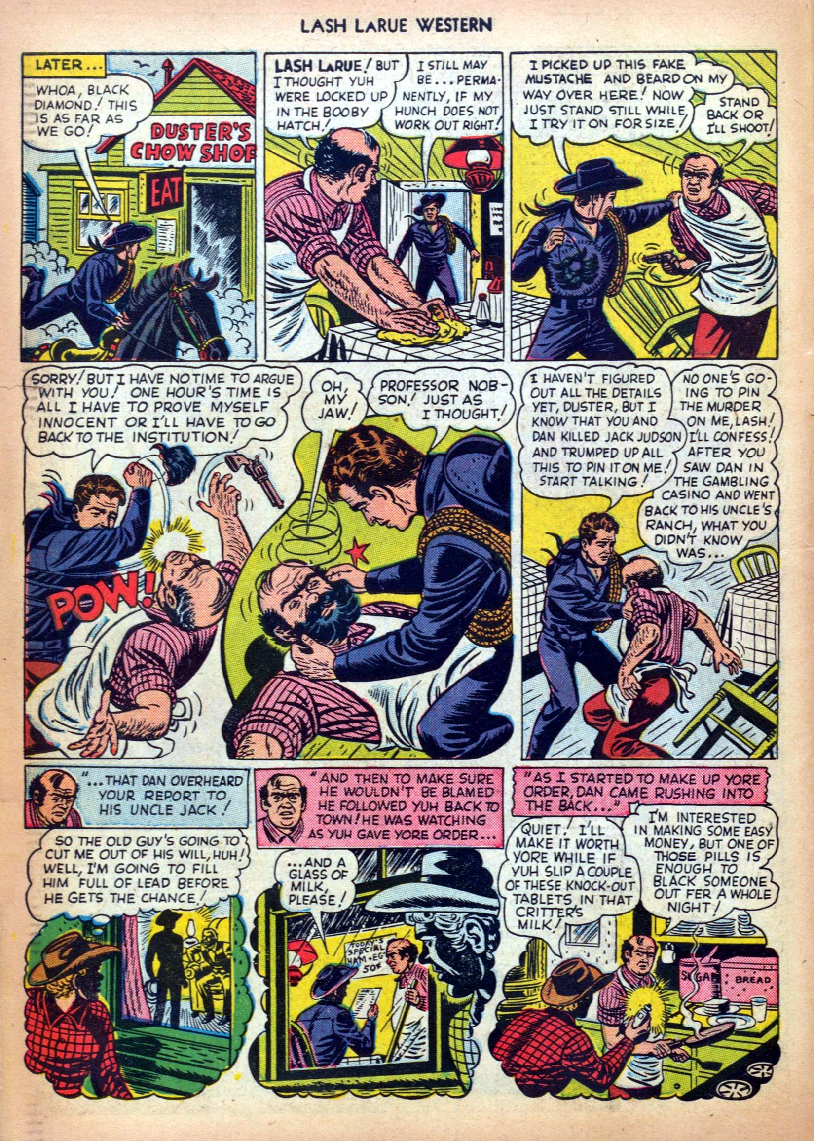 Read online Lash Larue Western (1949) comic -  Issue #5 - 10