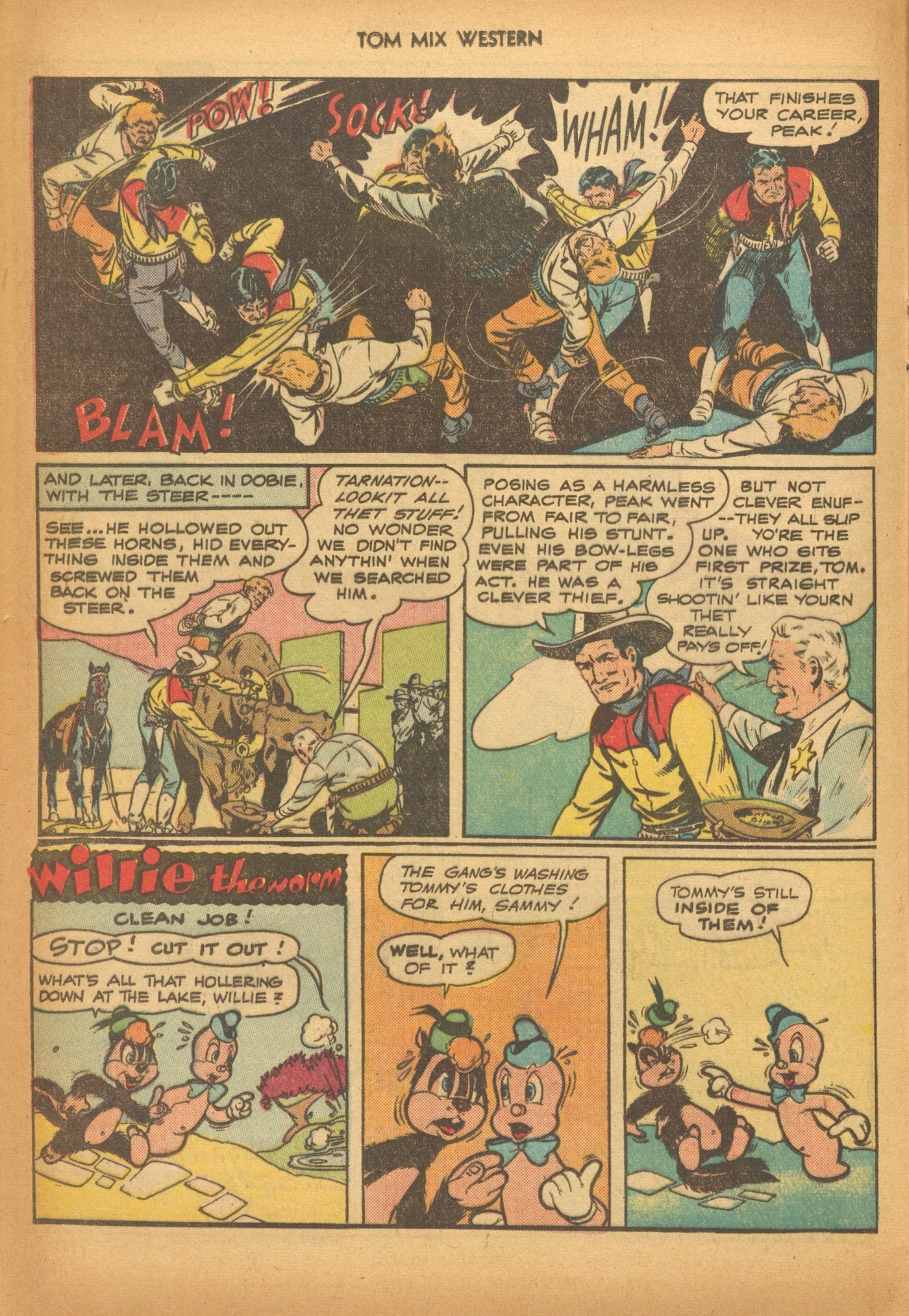 Read online Tom Mix Western (1948) comic -  Issue #6 - 24