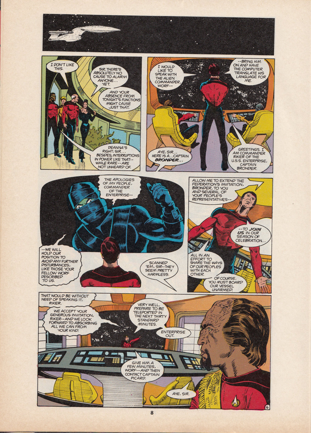 Read online Star Trek The Next Generation (1990) comic -  Issue #3 - 8