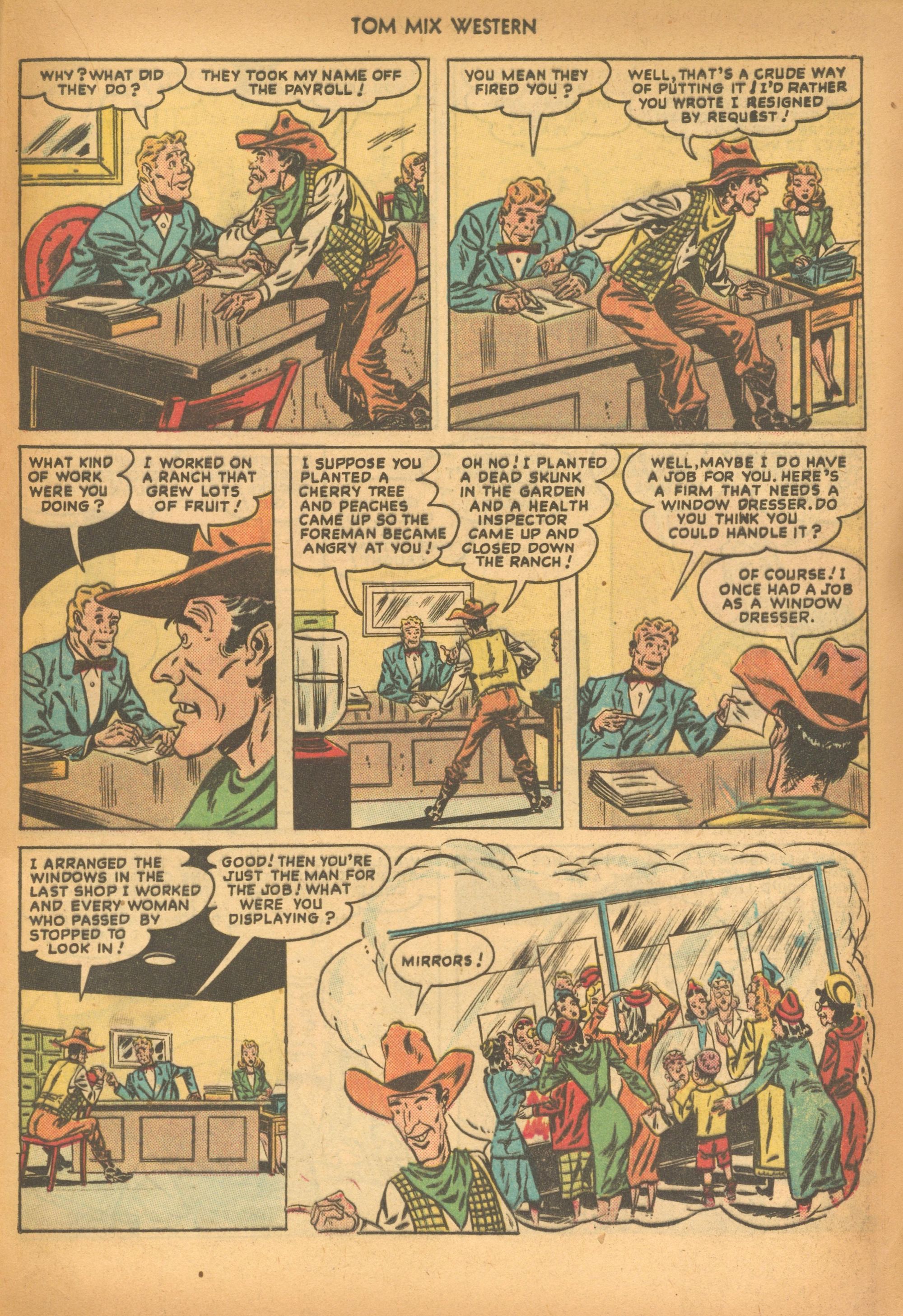 Read online Tom Mix Western (1948) comic -  Issue #16 - 37