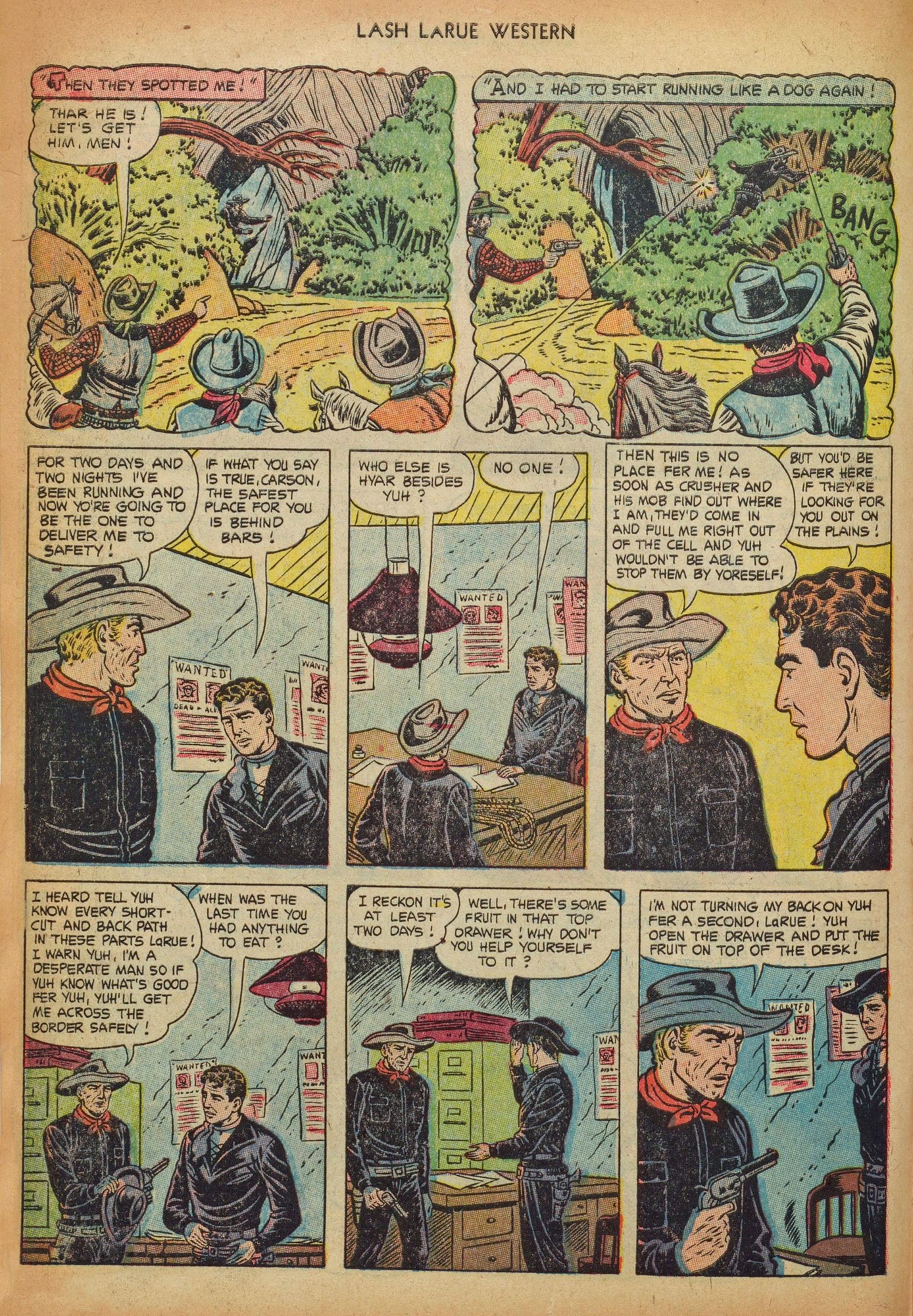 Read online Lash Larue Western (1949) comic -  Issue #41 - 6