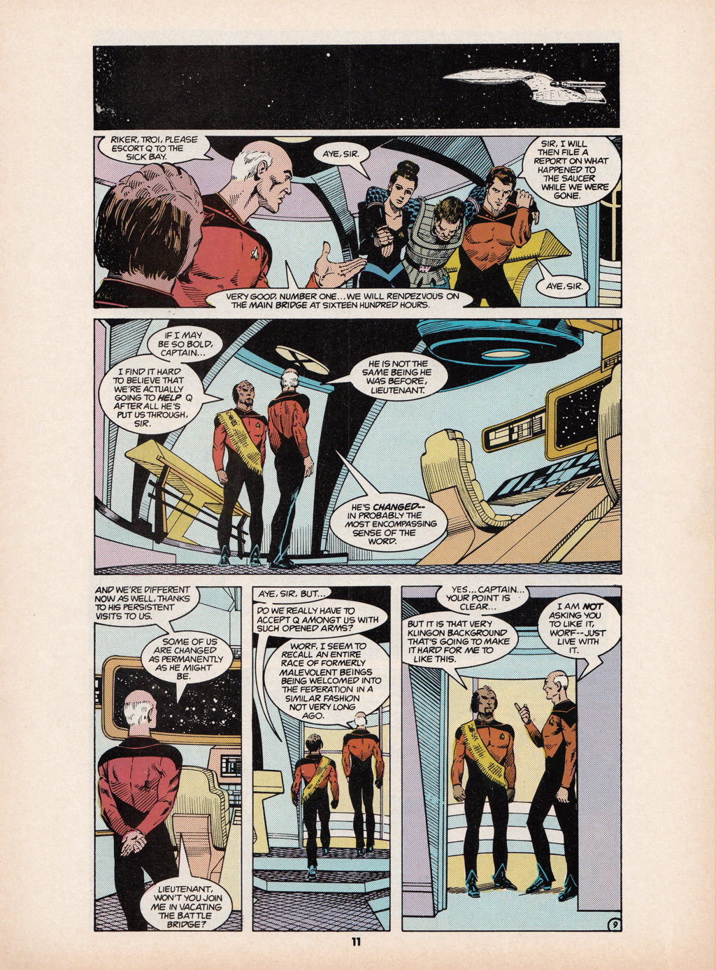 Read online Star Trek The Next Generation (1990) comic -  Issue #6 - 11