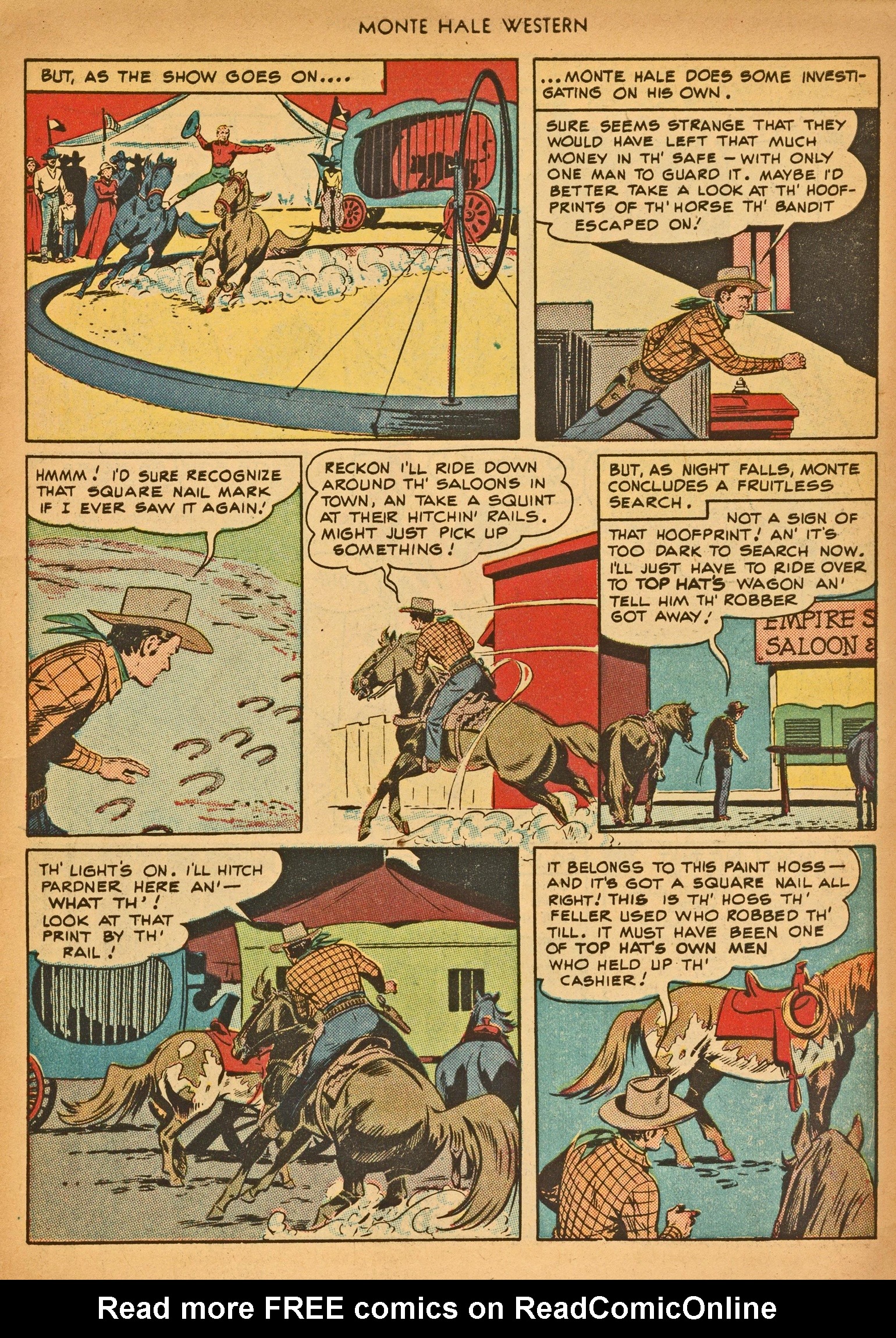 Read online Monte Hale Western comic -  Issue #30 - 19