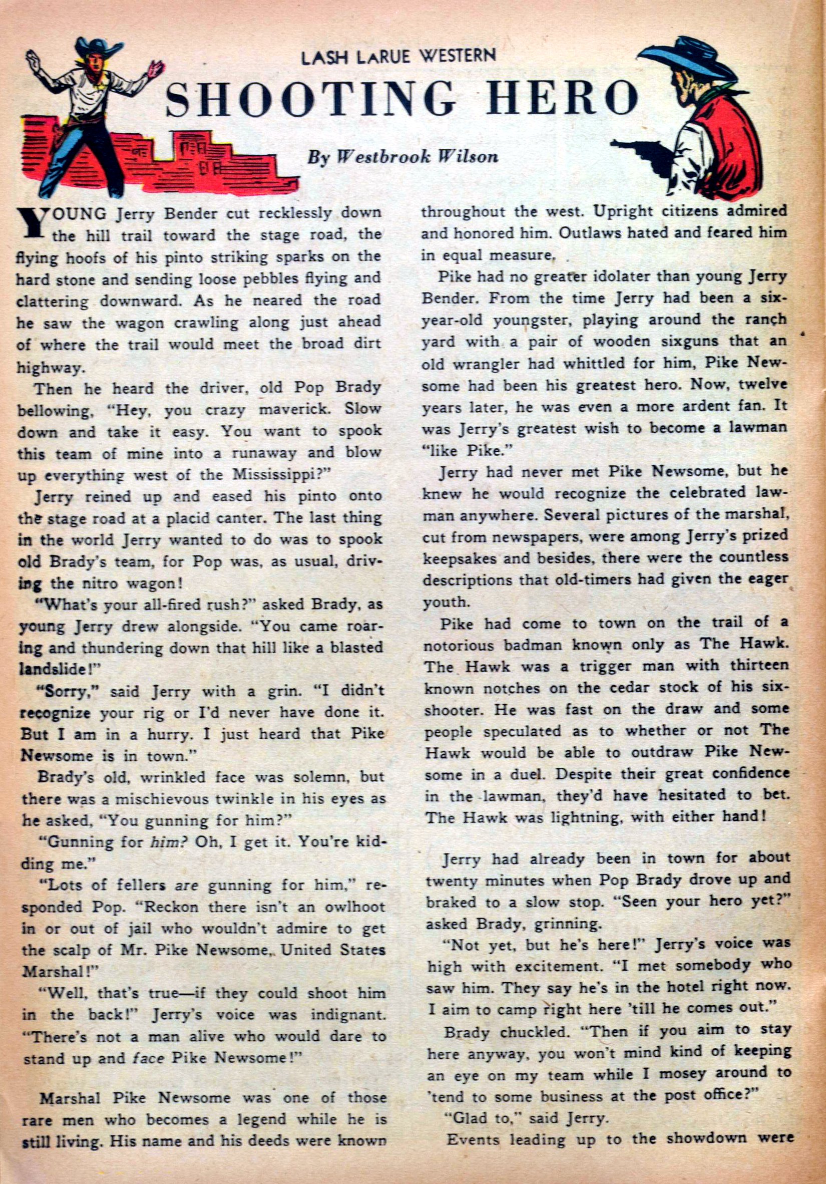 Read online Lash Larue Western (1949) comic -  Issue #32 - 24