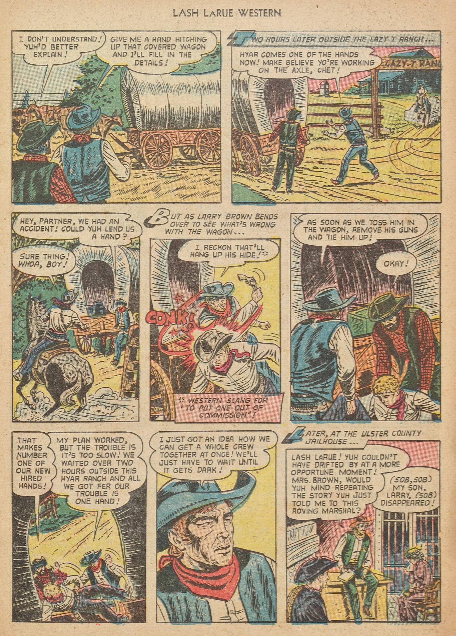 Read online Lash Larue Western (1949) comic -  Issue #40 - 11