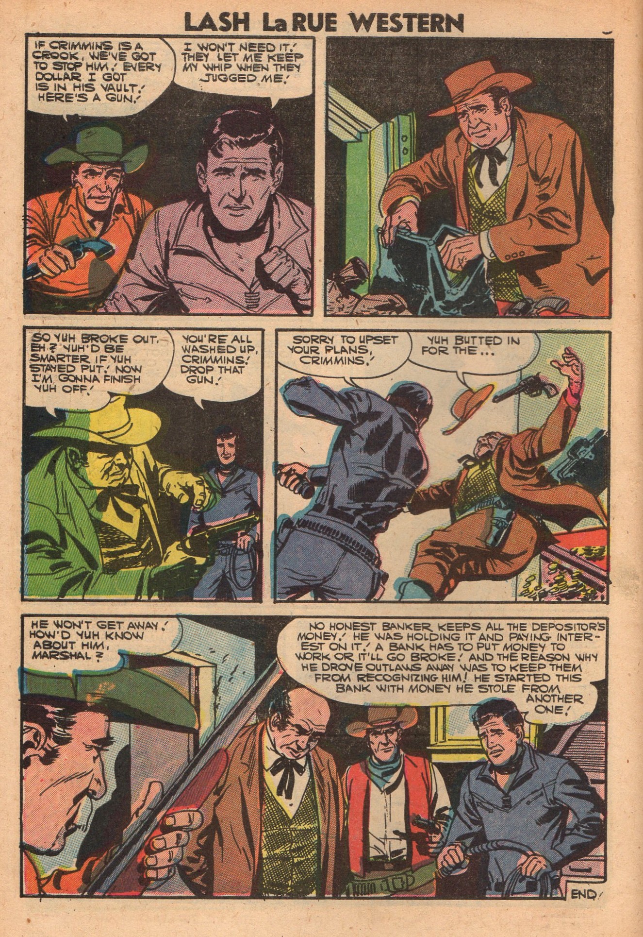 Read online Lash Larue Western (1949) comic -  Issue #64 - 10