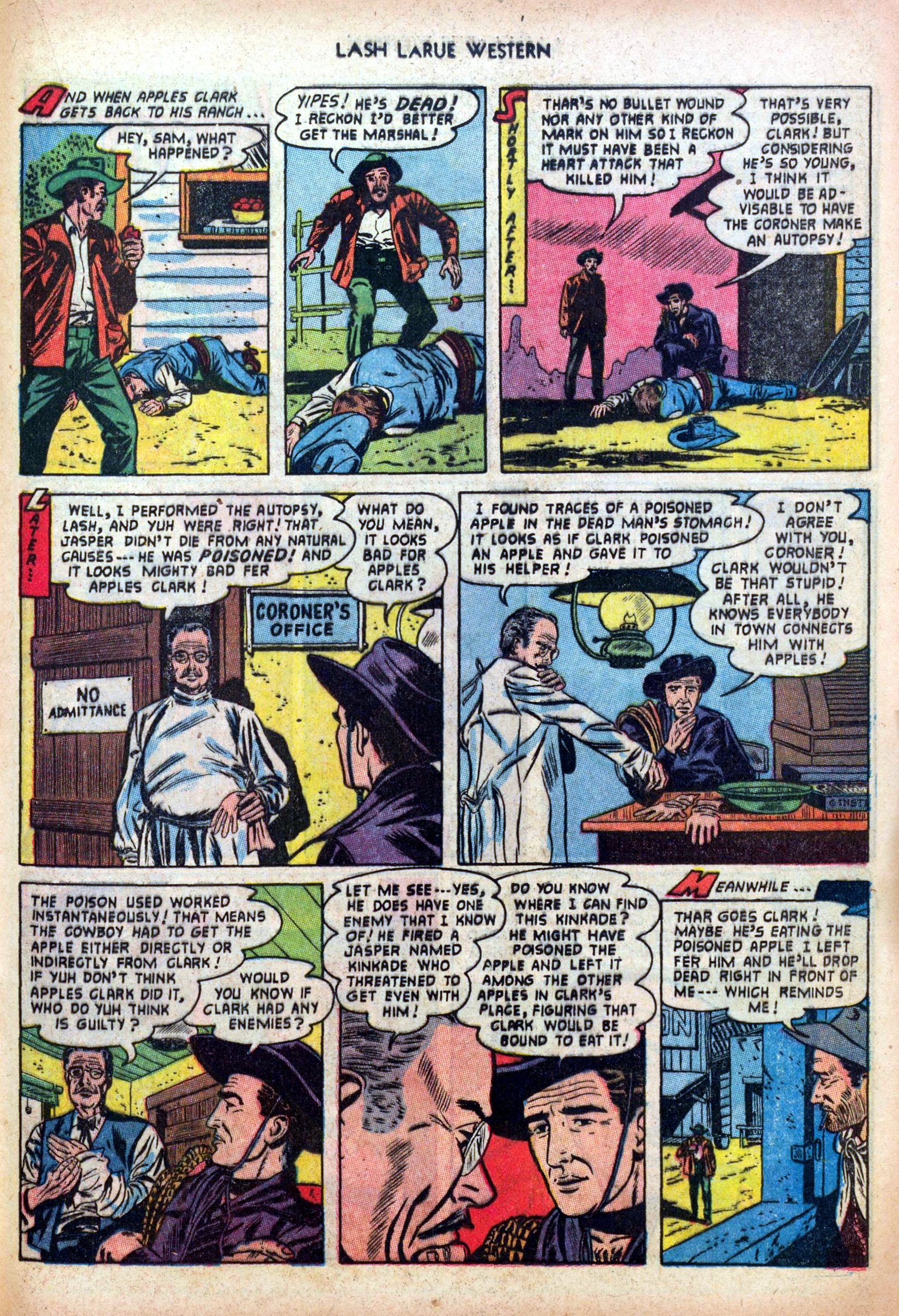 Read online Lash Larue Western (1949) comic -  Issue #39 - 21