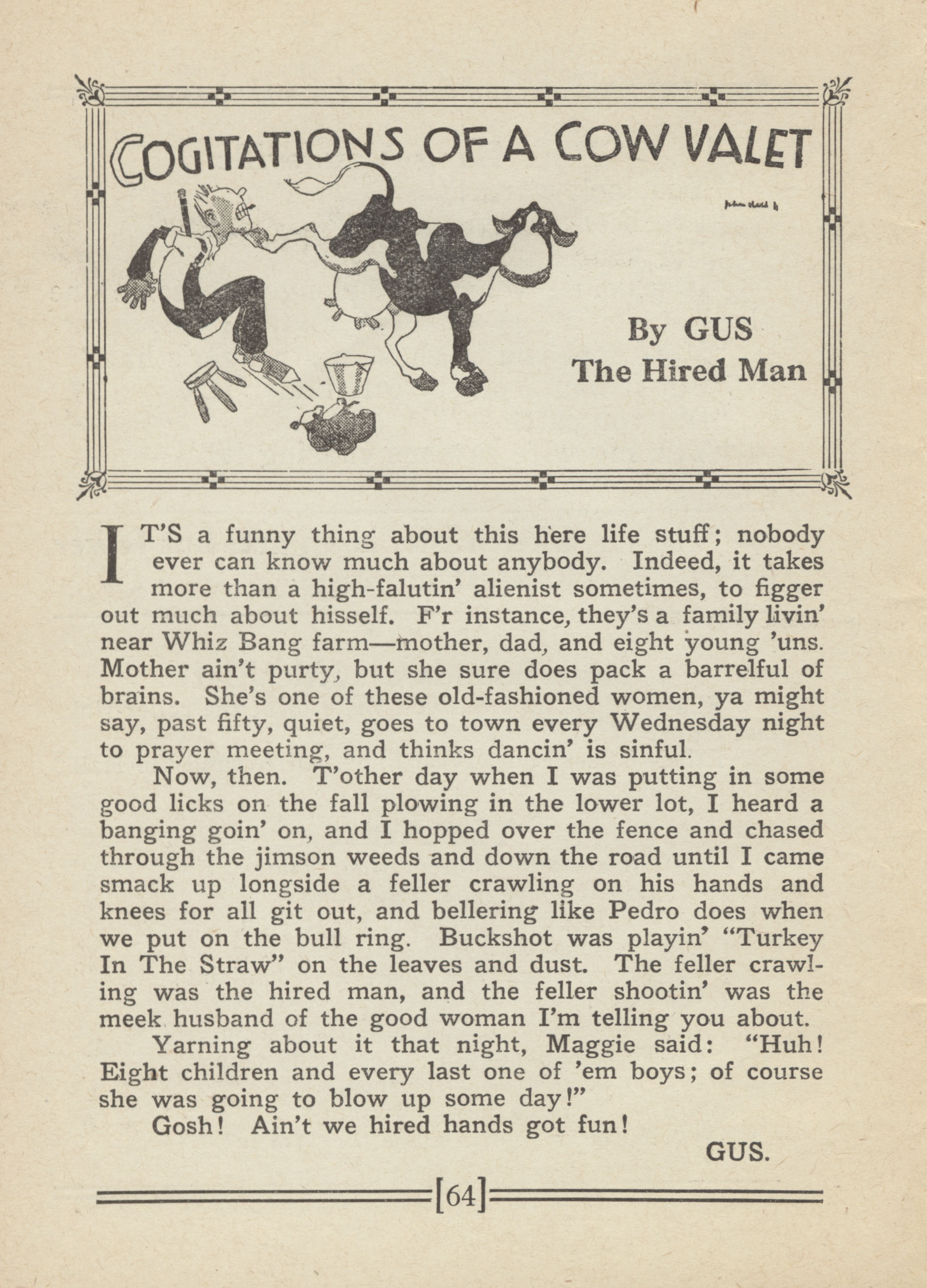 Read online Captain Billy's Whiz Bang comic -  Issue #12 - 69