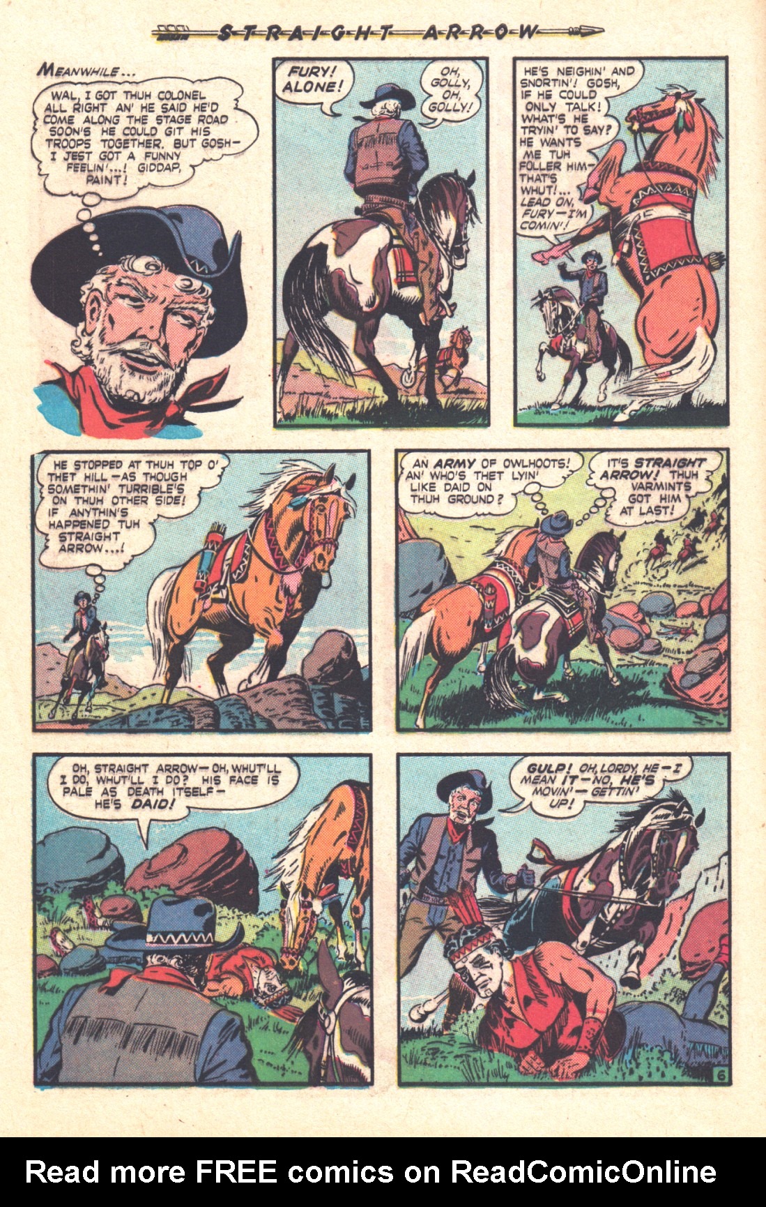 Read online Straight Arrow comic -  Issue #5 - 8