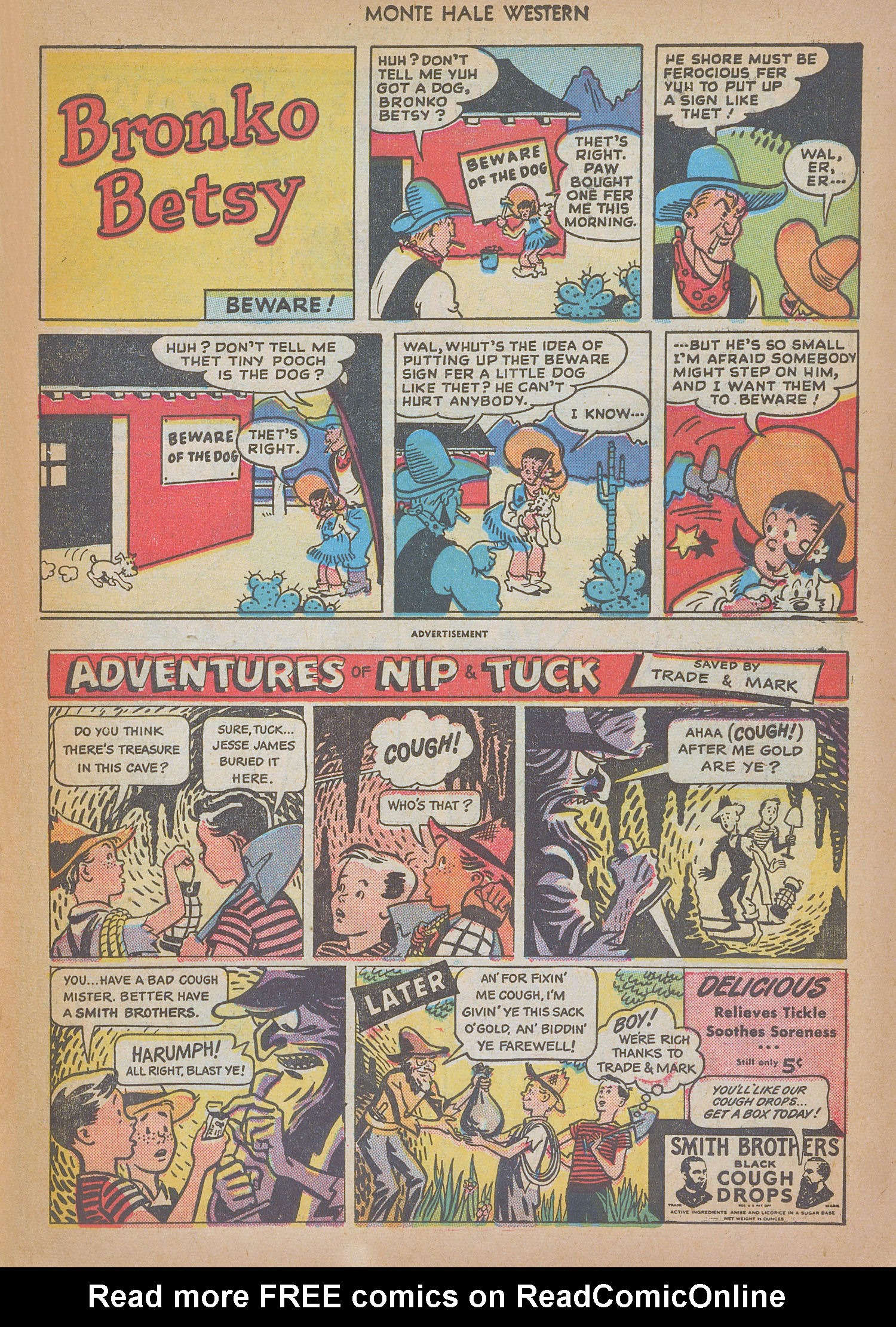 Read online Monte Hale Western comic -  Issue #32 - 35