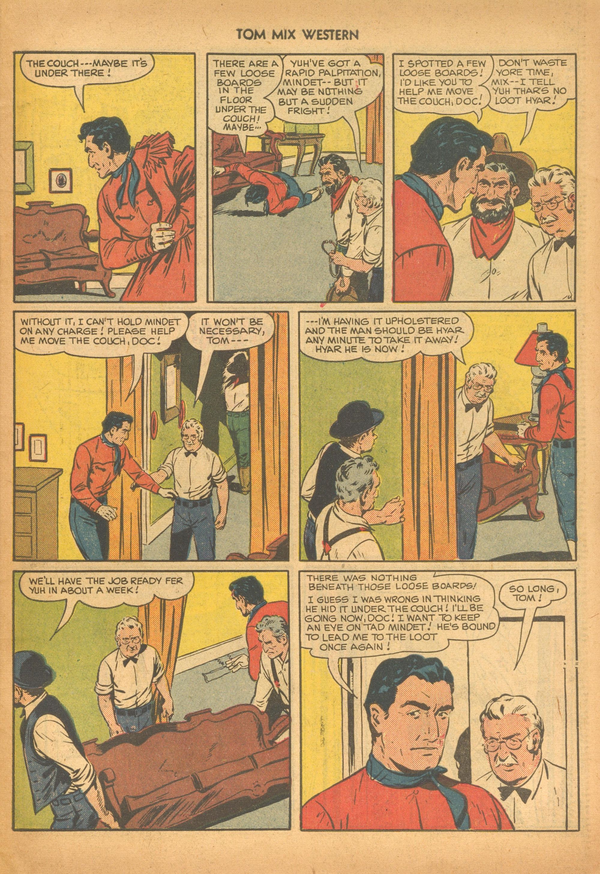 Read online Tom Mix Western (1948) comic -  Issue #28 - 47