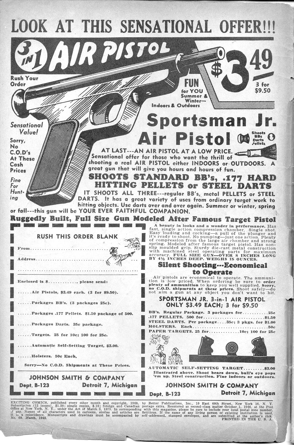 Read online Exciting Comics comic -  Issue #60 - 2