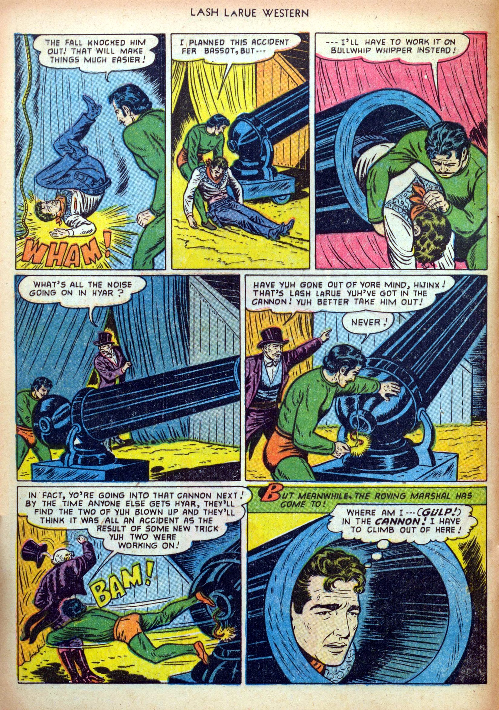 Read online Lash Larue Western (1949) comic -  Issue #36 - 8