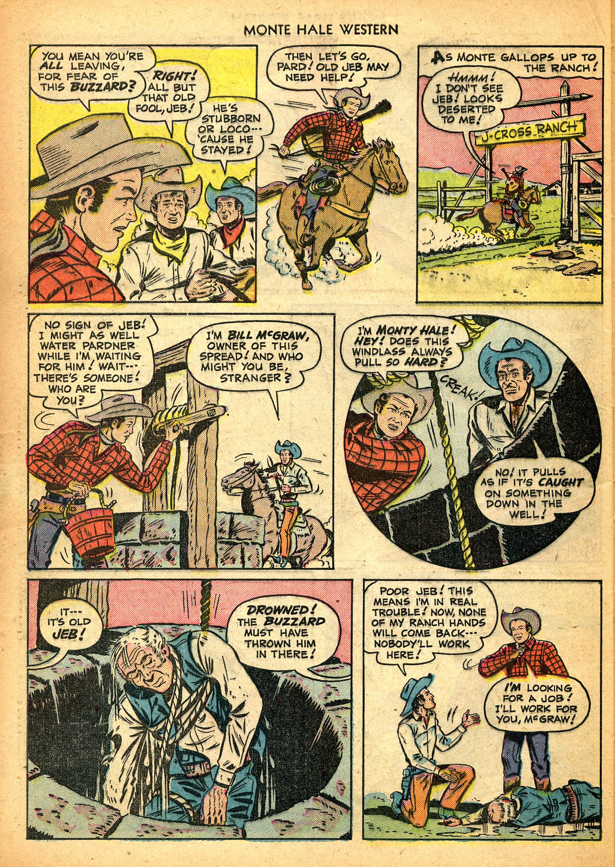 Read online Monte Hale Western comic -  Issue #44 - 45