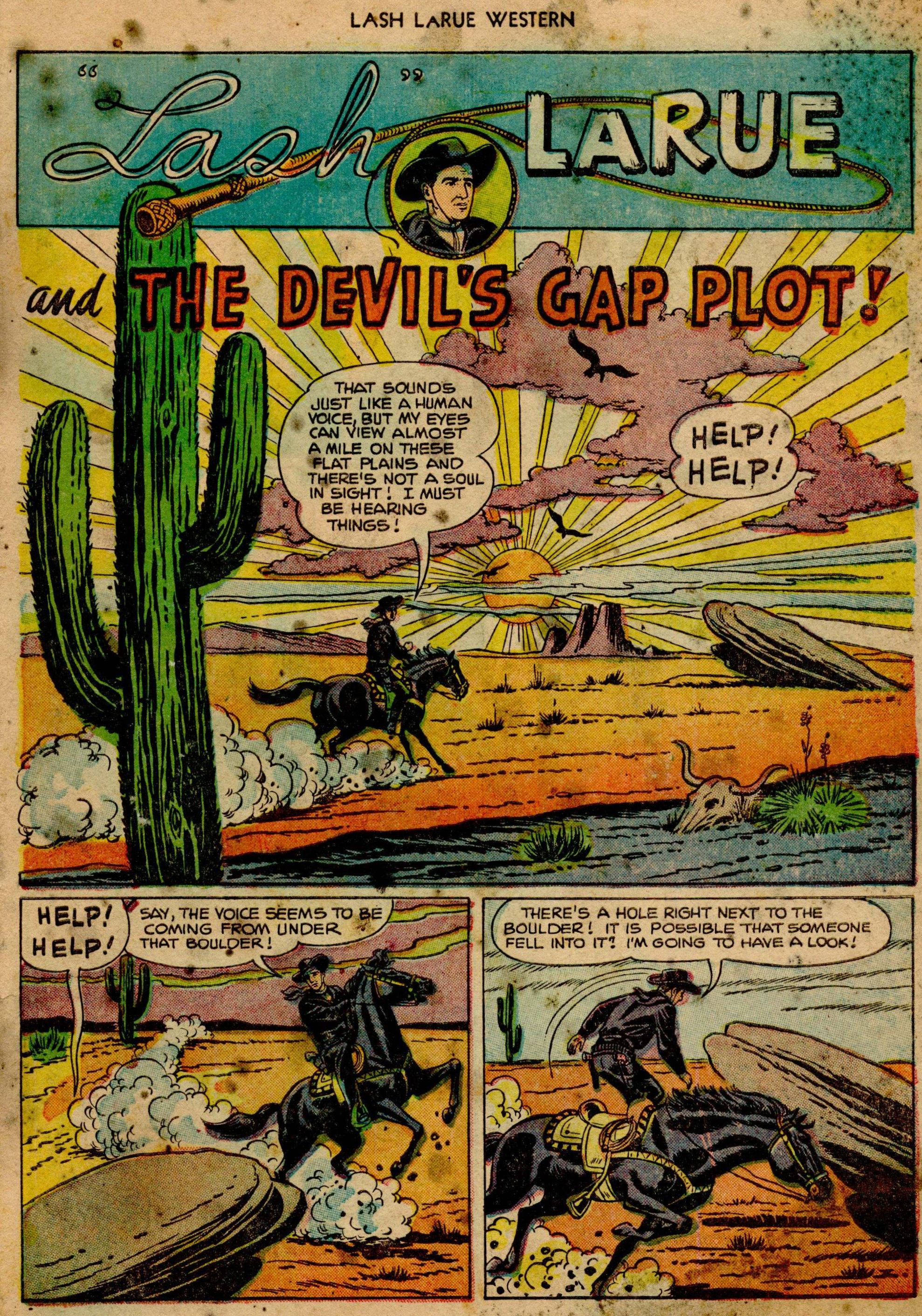 Read online Lash Larue Western (1949) comic -  Issue #23 - 26