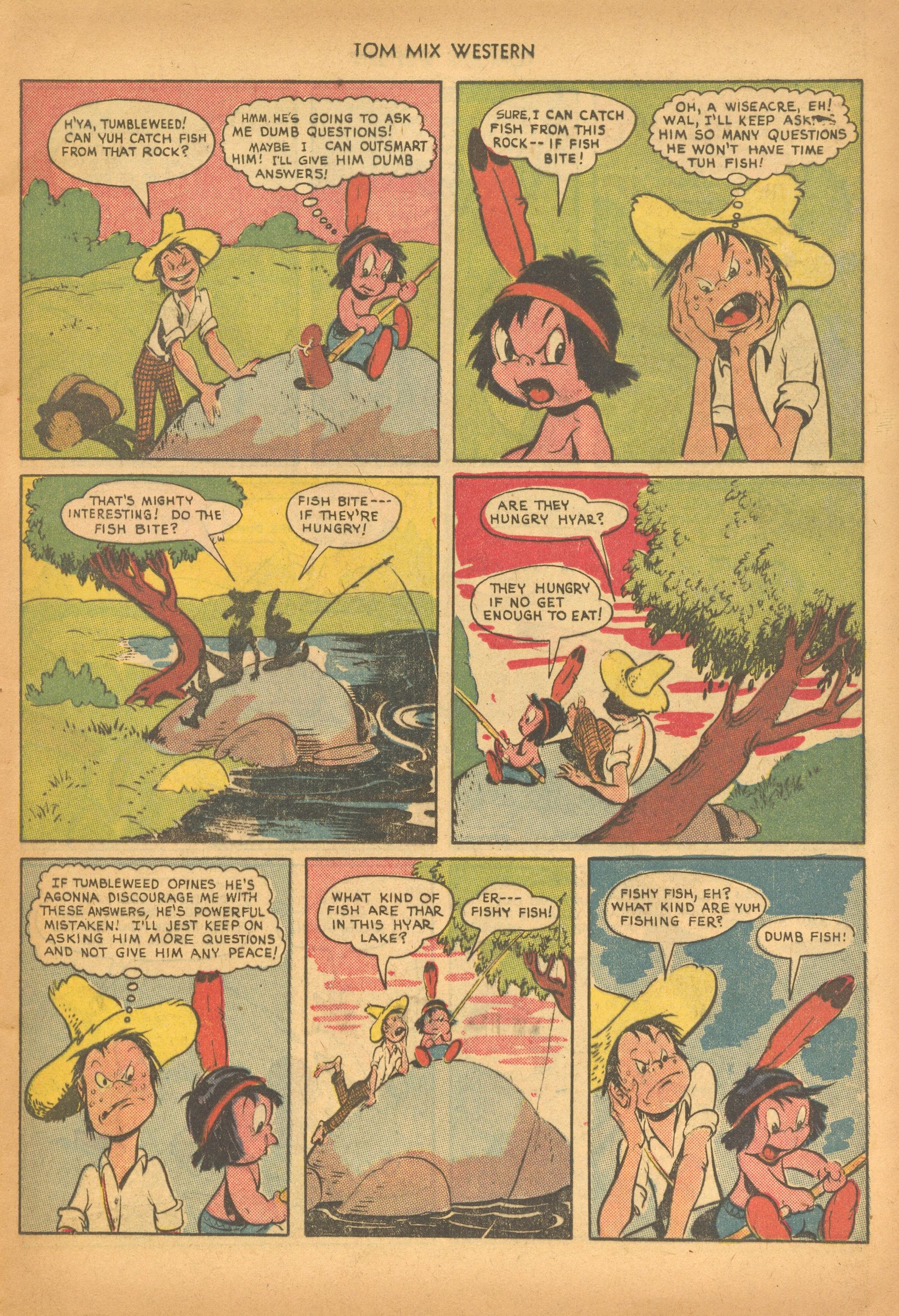 Read online Tom Mix Western (1948) comic -  Issue #28 - 13