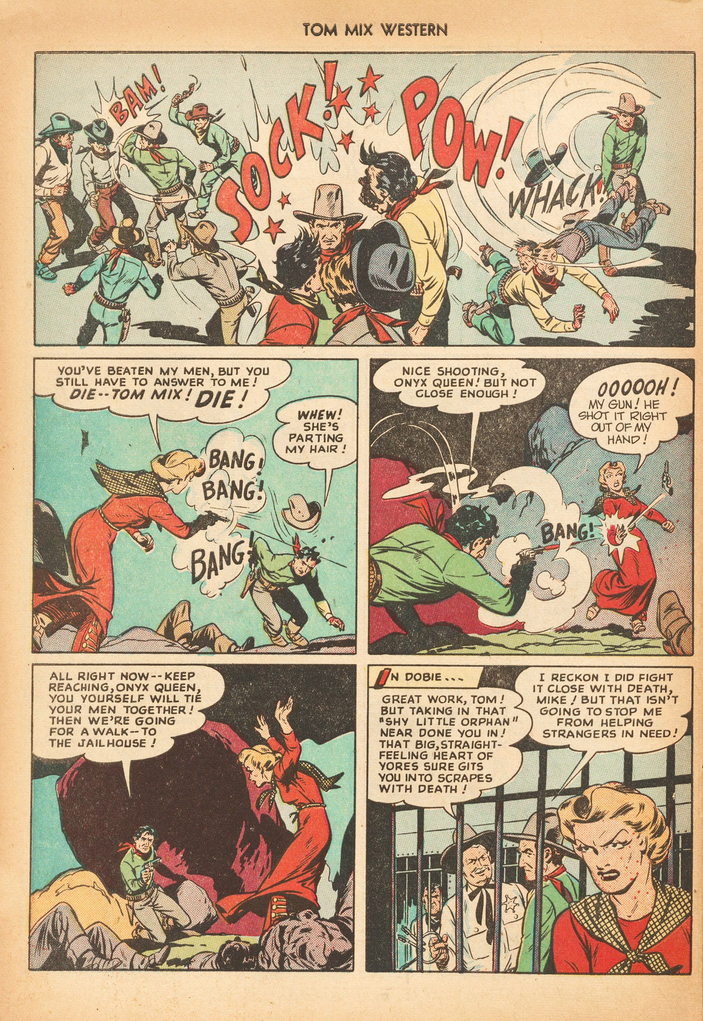 Read online Tom Mix Western (1948) comic -  Issue #15 - 32